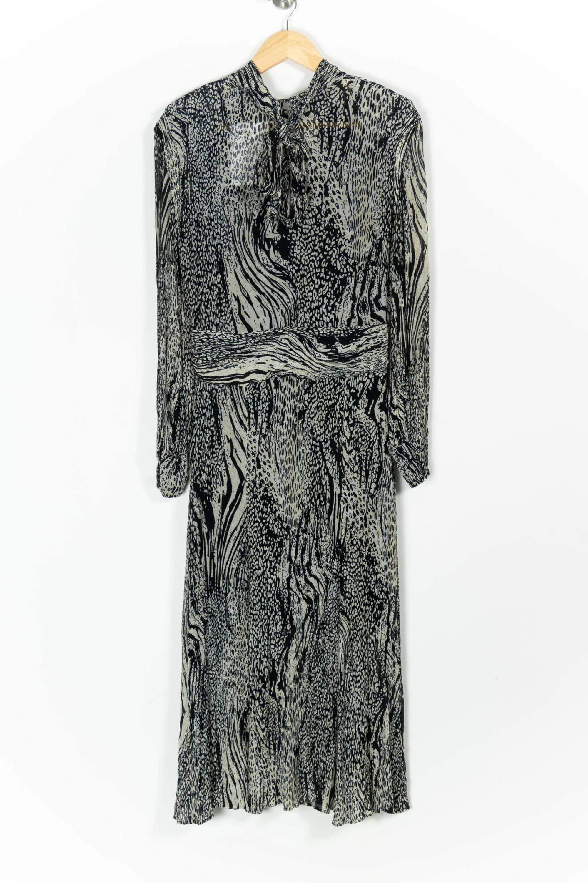 Robe Longue Noire et Blanche - Taille L/40 - Image 4