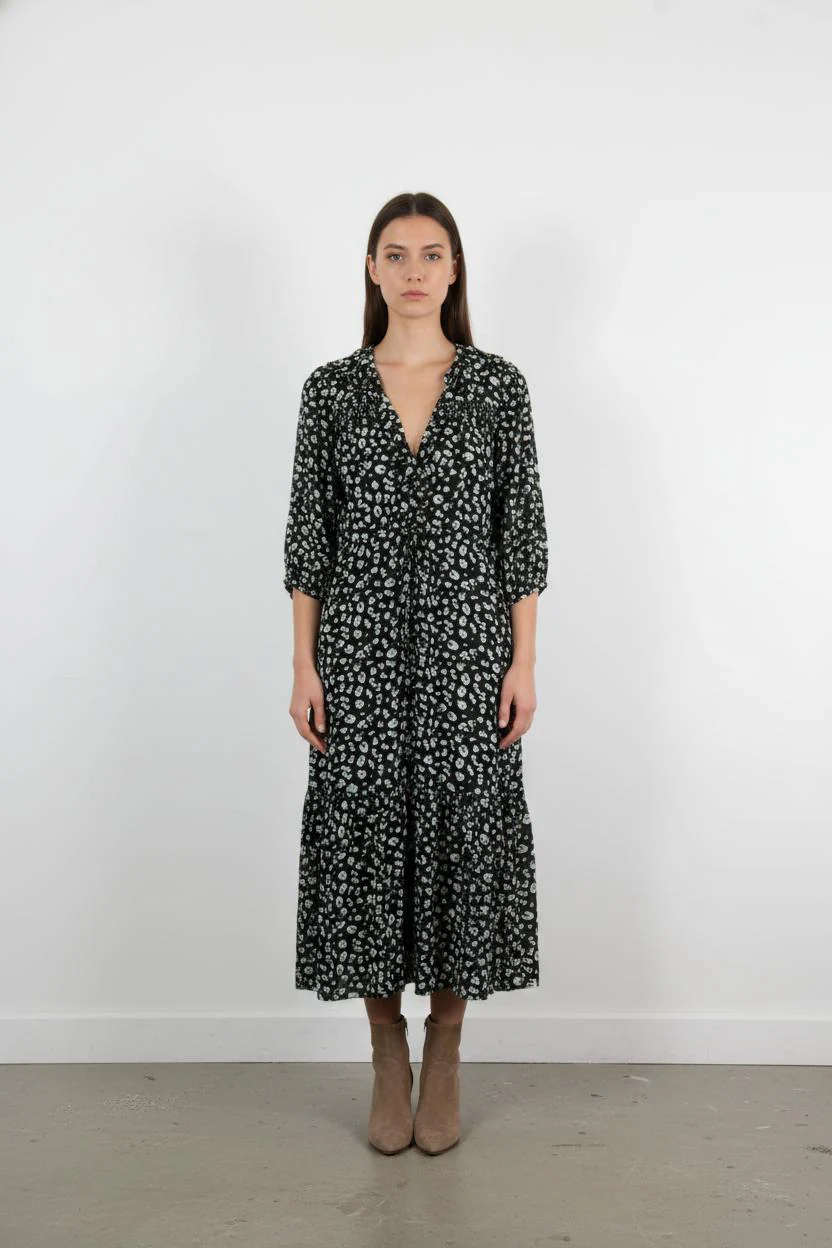 Robe Longue Noire et Blanche - Taille S/36