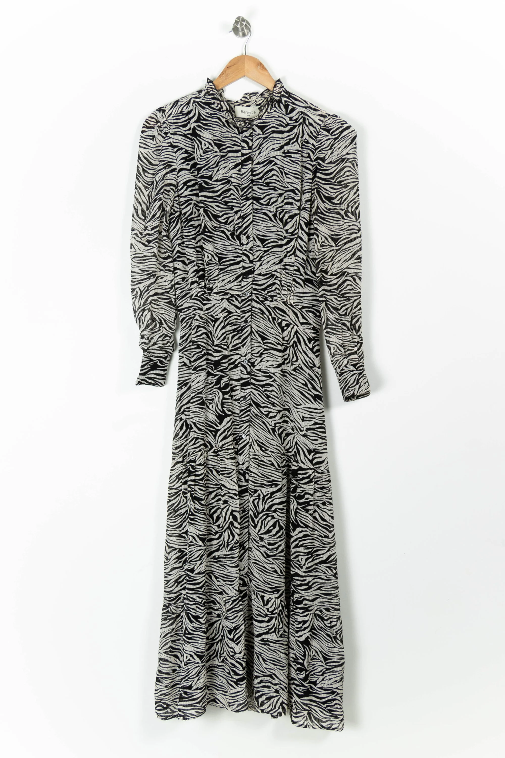 Robe Longue Noire et Blanche - Taille XS/34 - Image 2