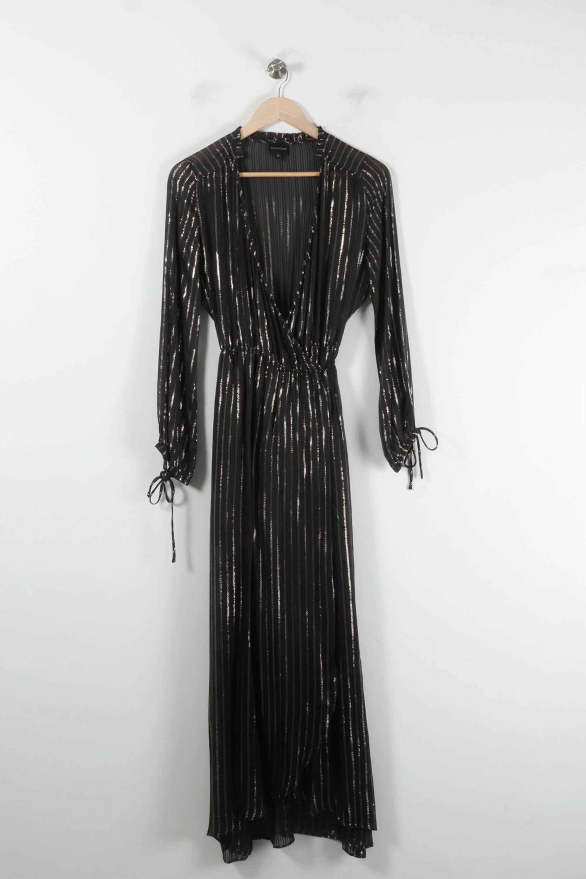Robe Longue Noire et Dorée - Taille M/38 - Image 2