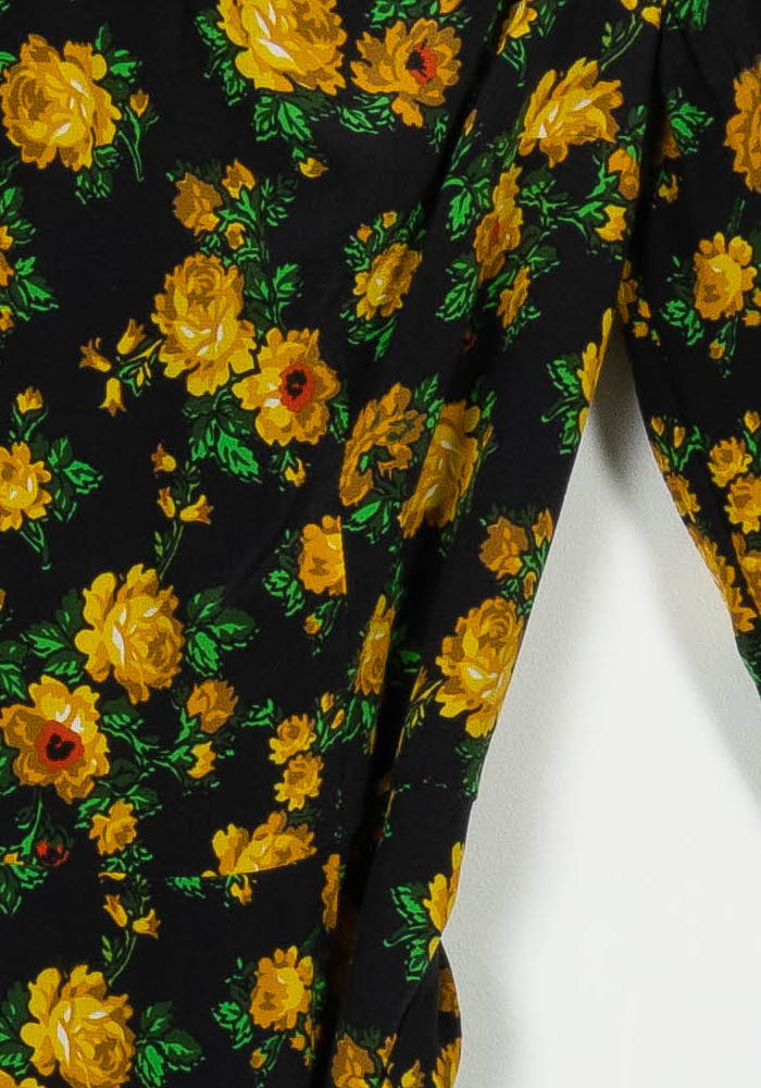 Robe Longue Noire et Jaune - Taille M/38 - Image 3