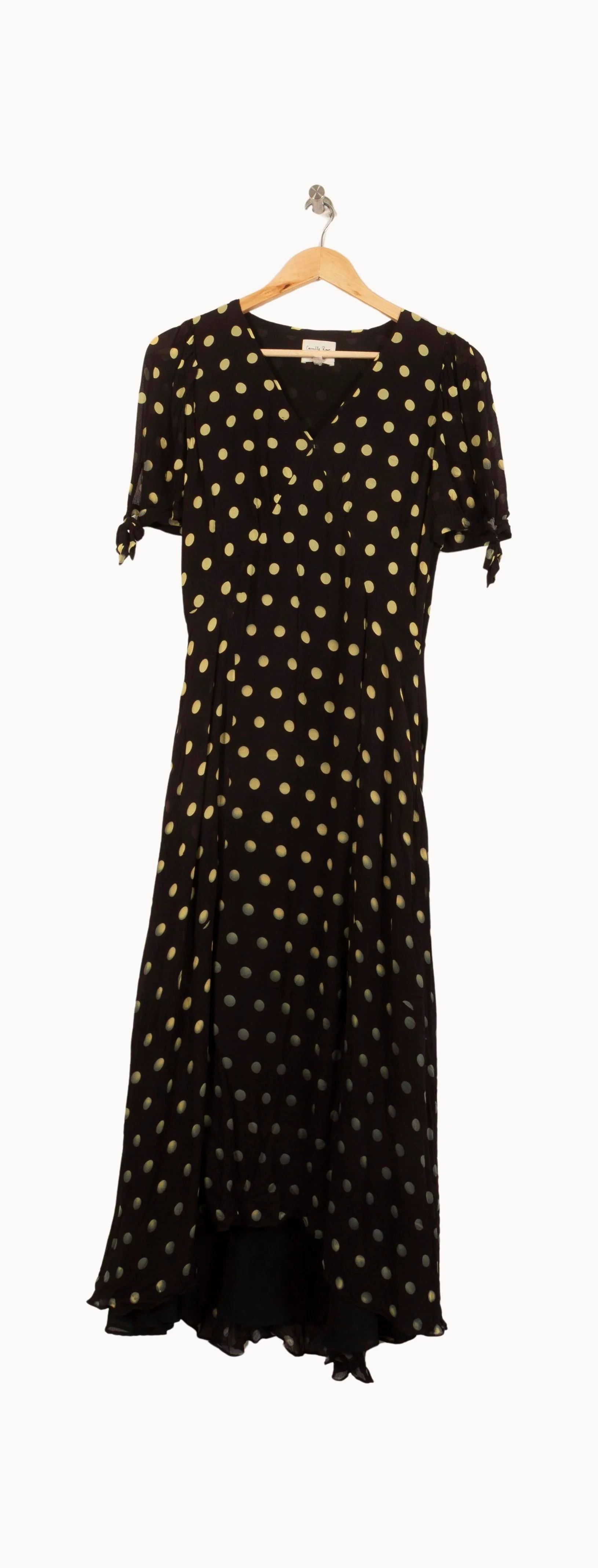 Robe Longue Noire et Jaune - Taille S/36 - Image 2