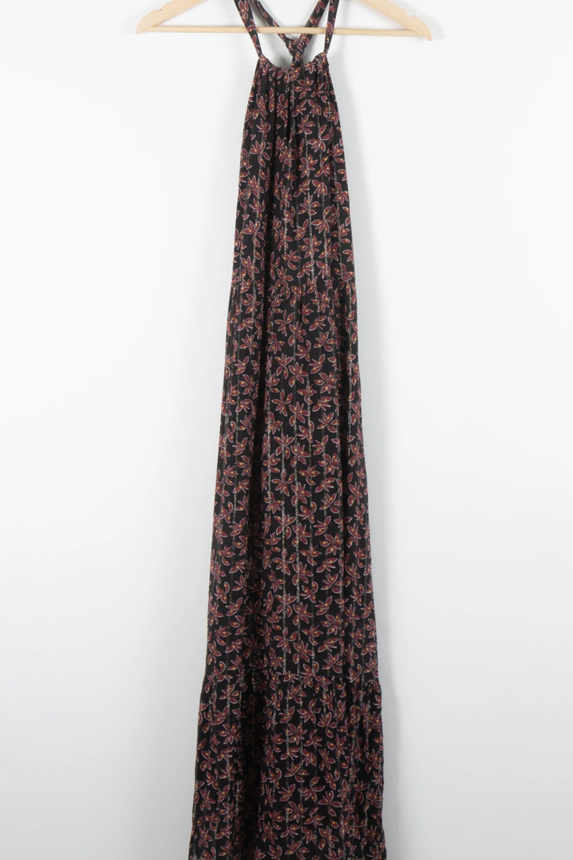 Robe Longue Noire et Rouge - Taille S/36 - Image 2