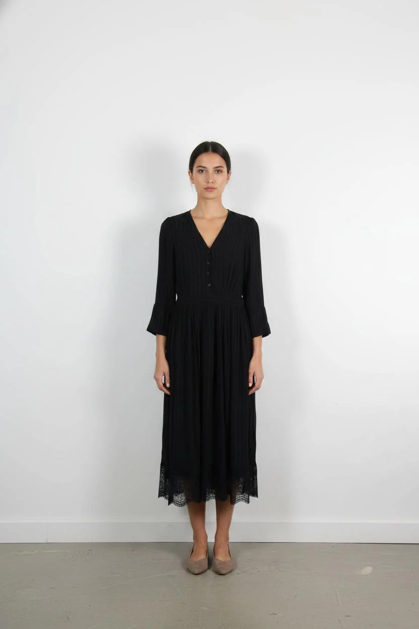 Robe Longue Noire - Taille S/36