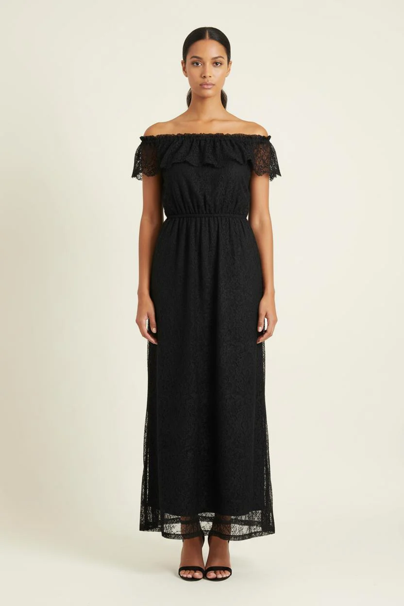 Robe Longue Noire - Taille XS/34