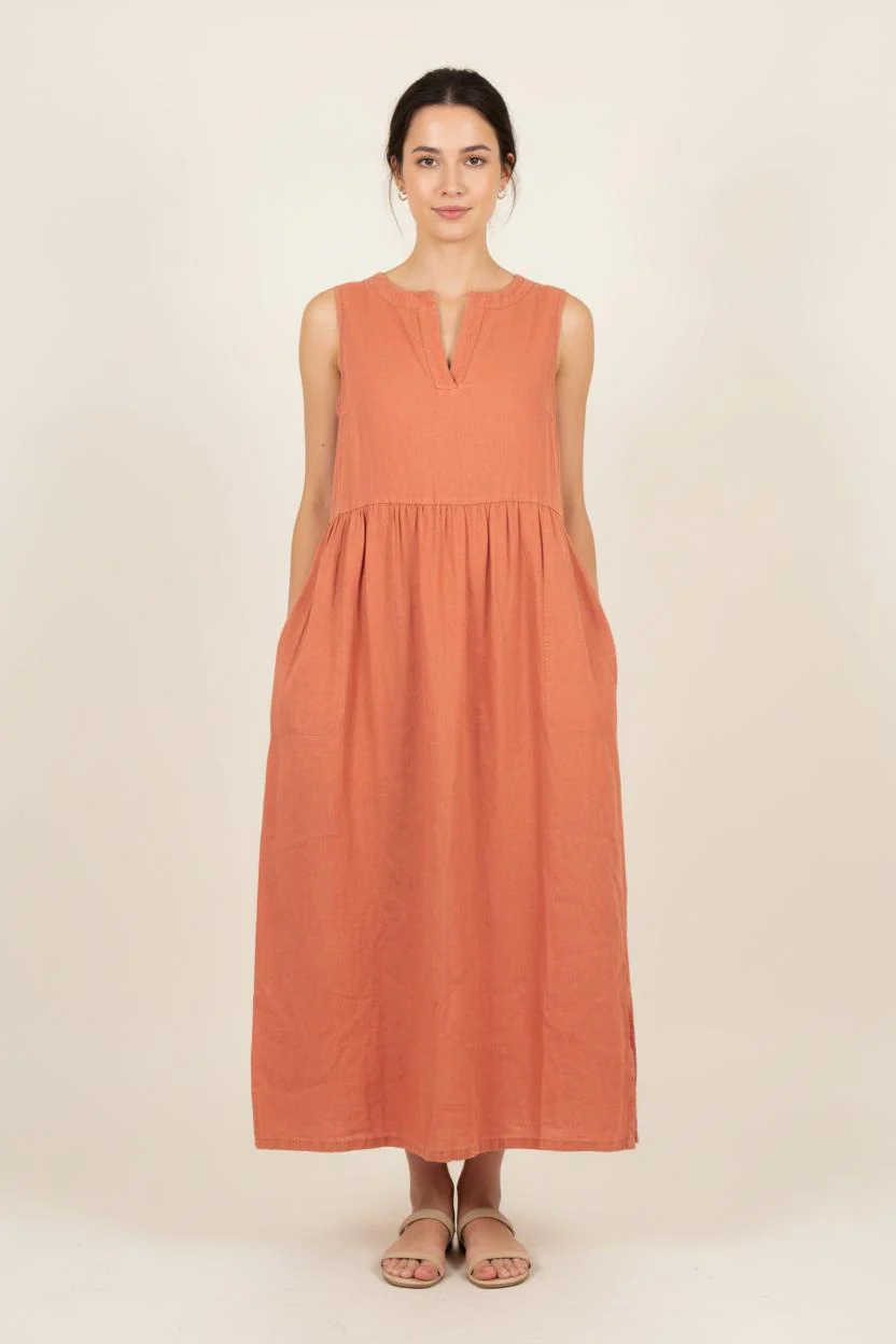 Robe Longue Orange - Taille L/40
