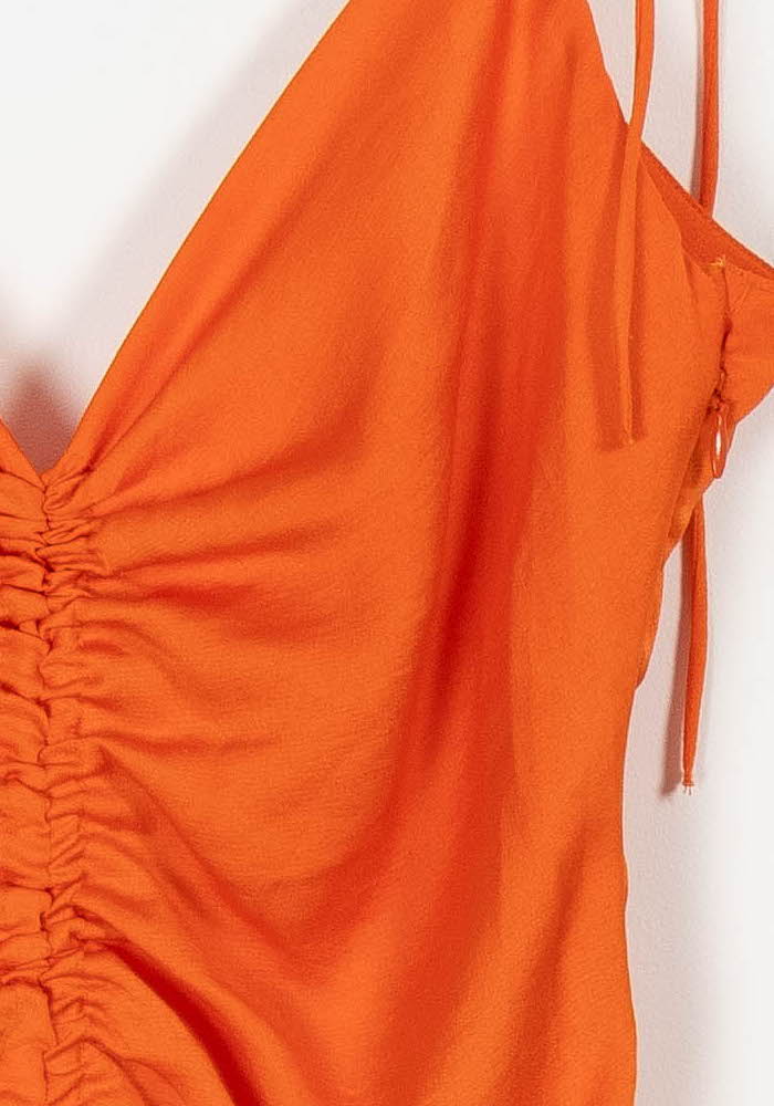 Robe Longue Orange - Taille XL/42 - Image 3