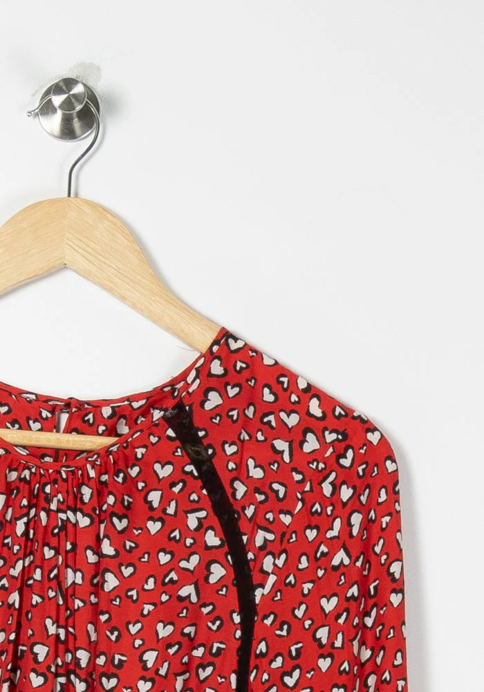 Robe Longue Rouge et Blanche - Taille L/40 - Image 3