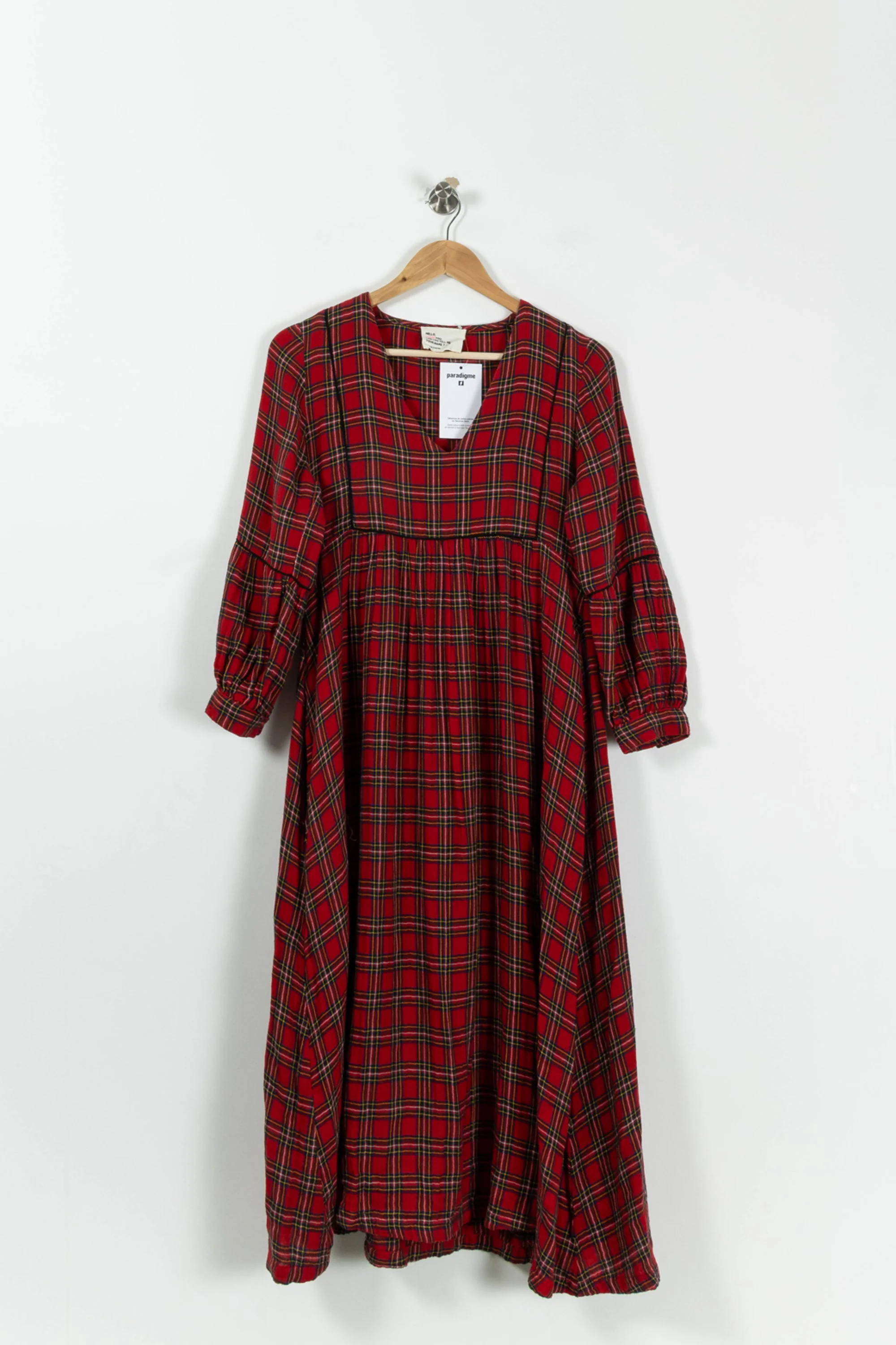 Robe Longue Rouge et Noire - Taille S/36 - Image 2
