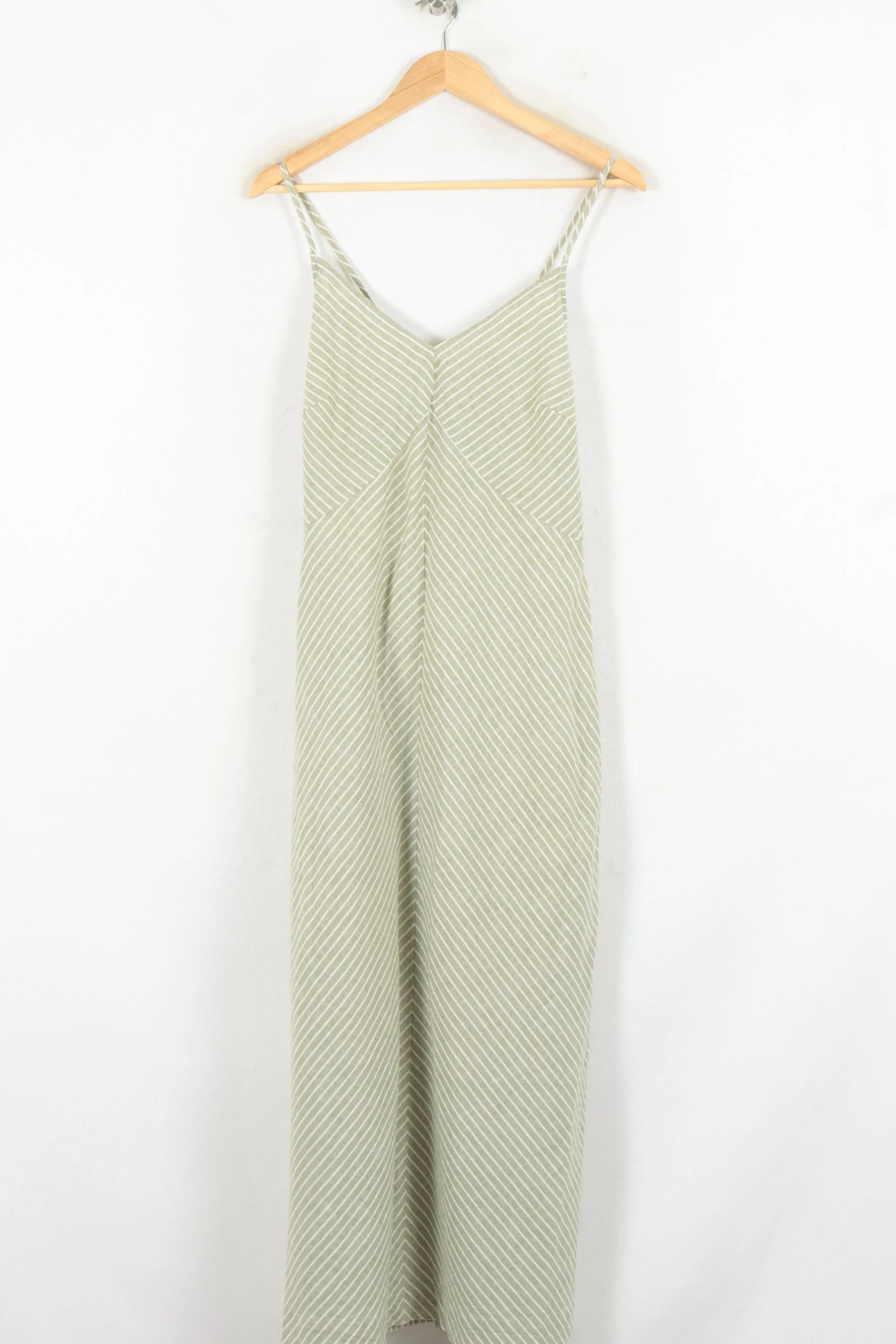 Robe Longue Vert et Blanc - Taille XL/42 - Image 2