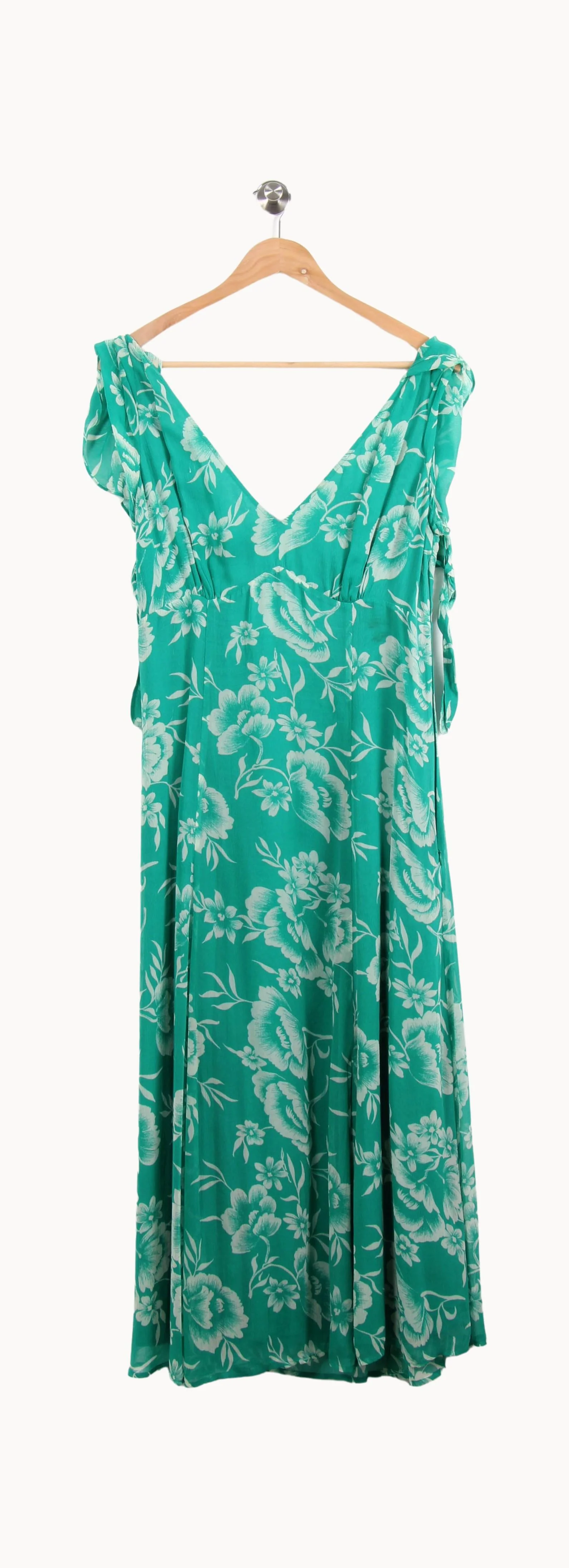 Robe Longue Verte et Blanche - Taille M/38 - Image 4