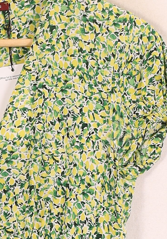 Robe Longue Verte et Jaune - Taille M/38 - Image 3