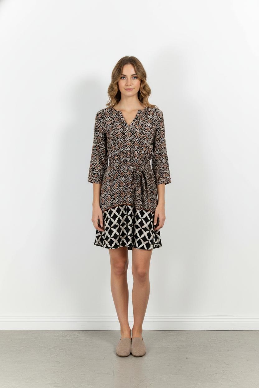 Robe Marron et Noire - Taille XXL/44