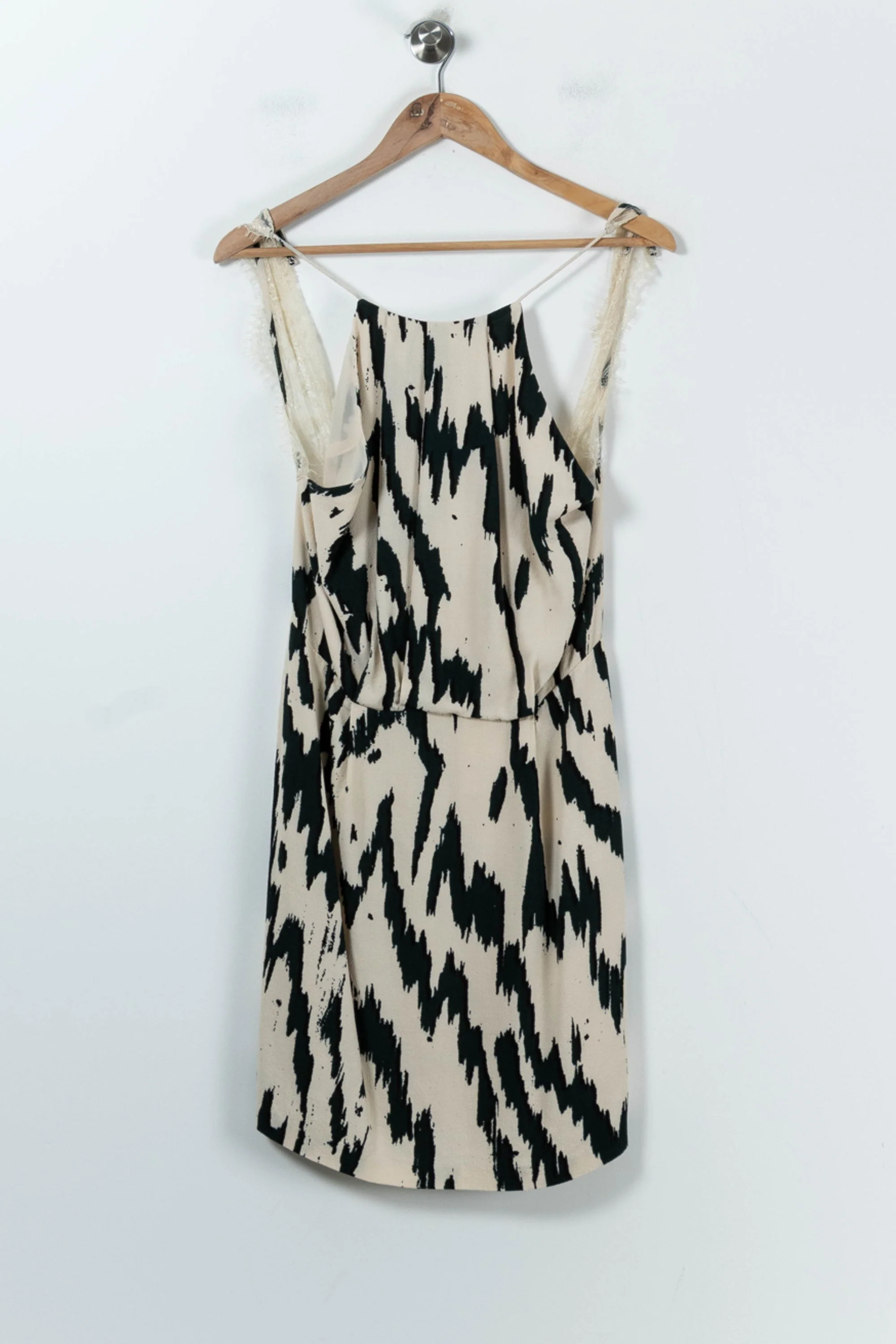 Robe midi à motifs de couleurs vert et noir - Taille S/36 - Image 2