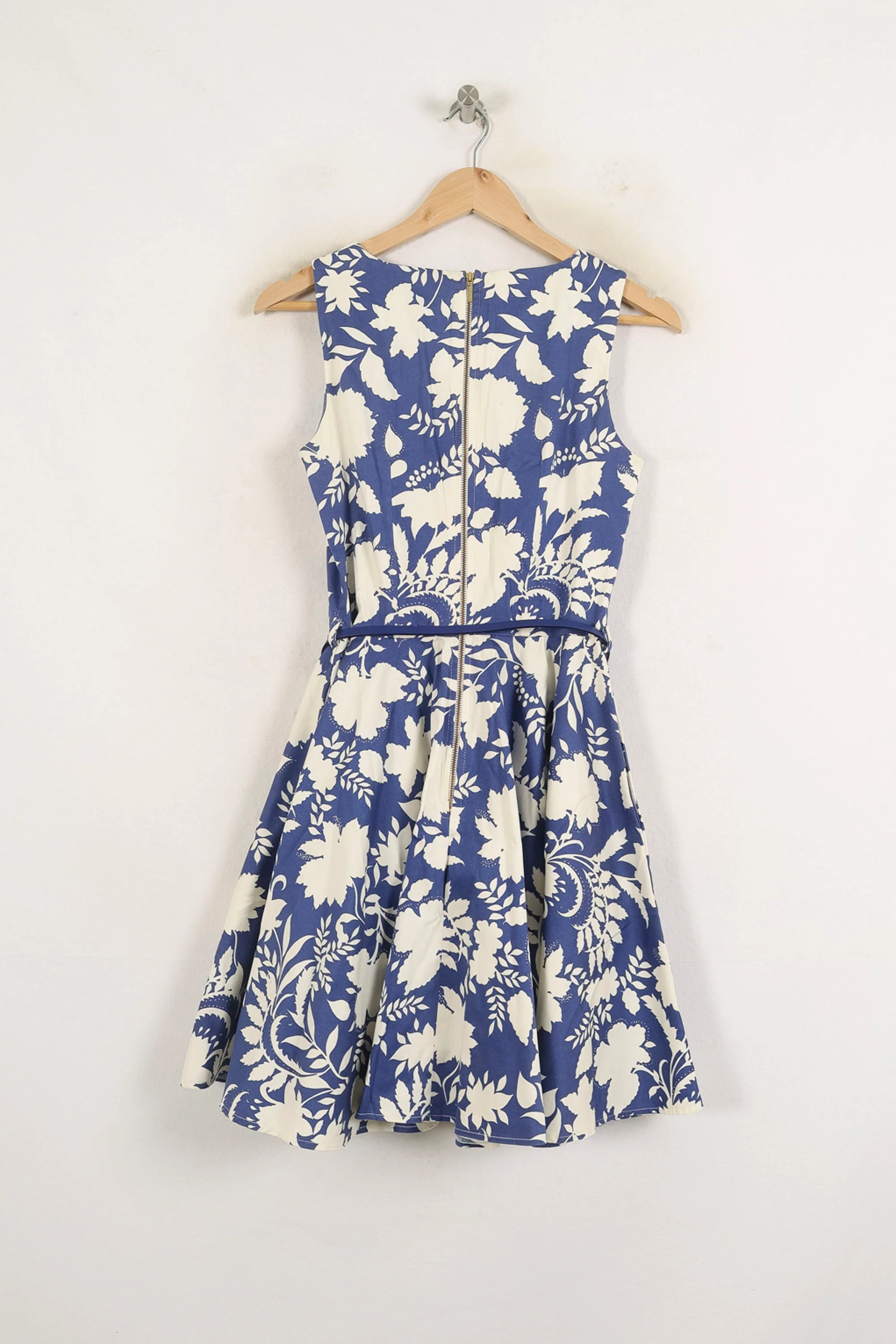 Robe Midi Bleu et Blanche - Taille M/38 - Image 4