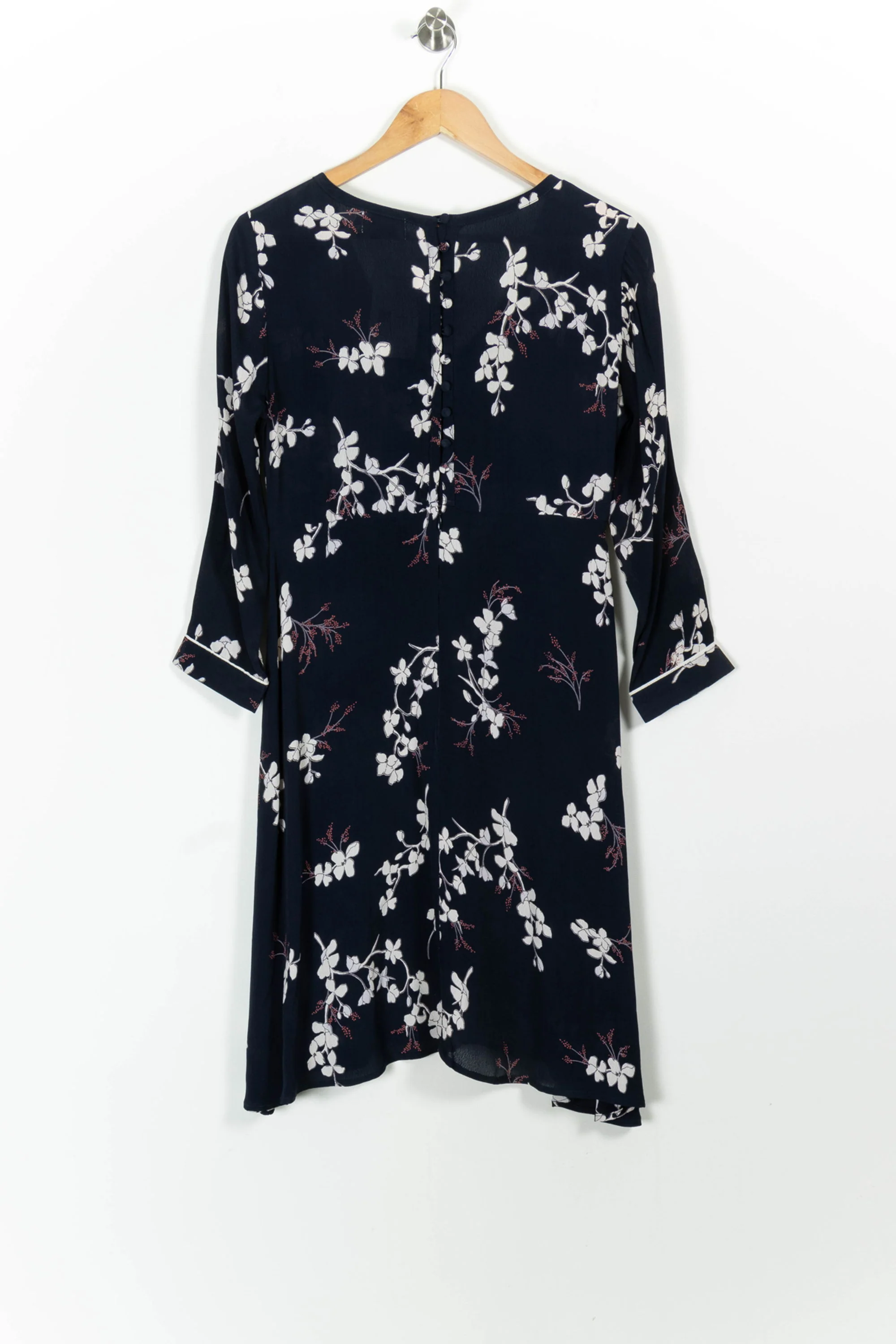 Robe Midi Bleu Marine et Blanche - Taille M/38 - Image 4