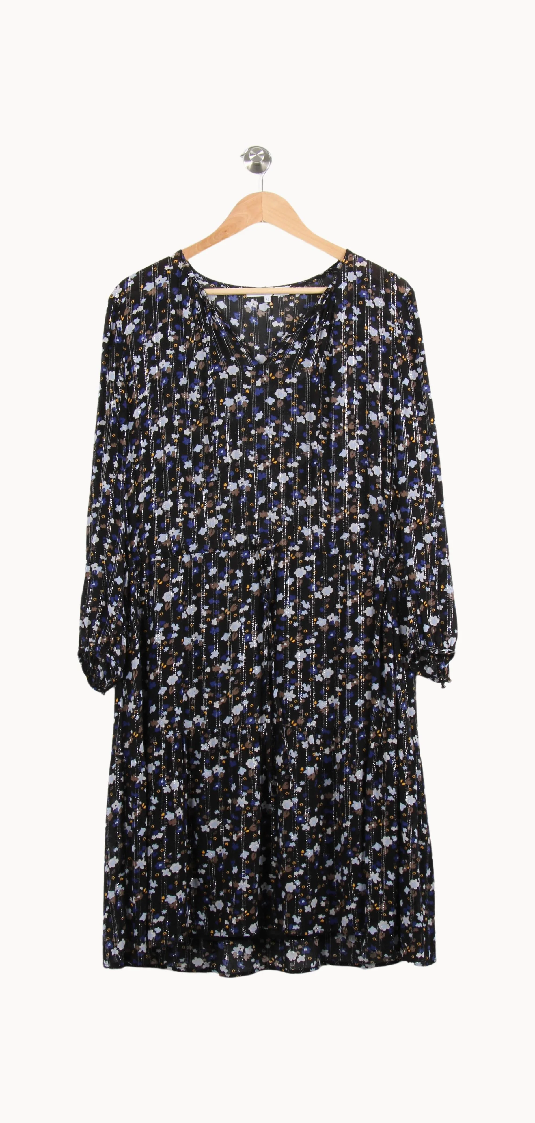 Robe Midi Bleue et Noire - Taille XL/42 - Image 2