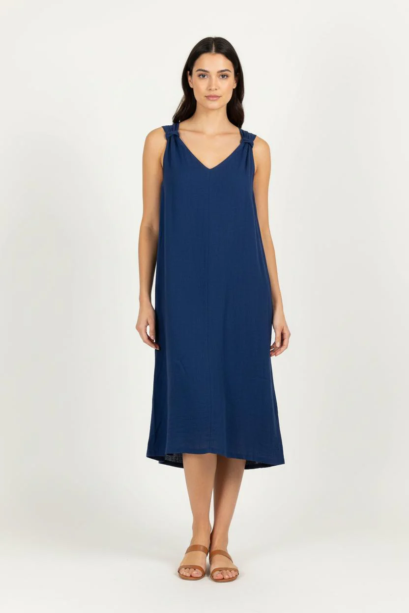 Robe Midi Bleue - Taille M/38