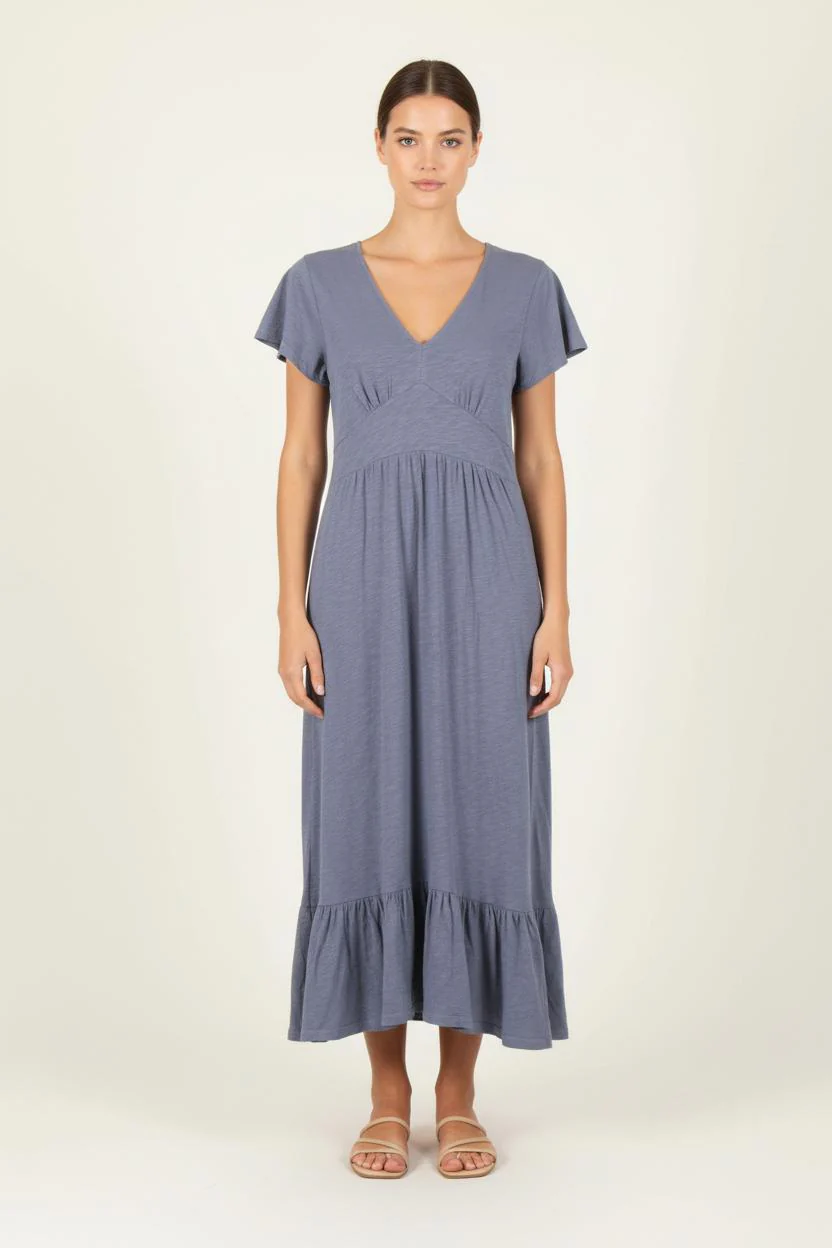 Robe Midi Bleue - Taille XS/34