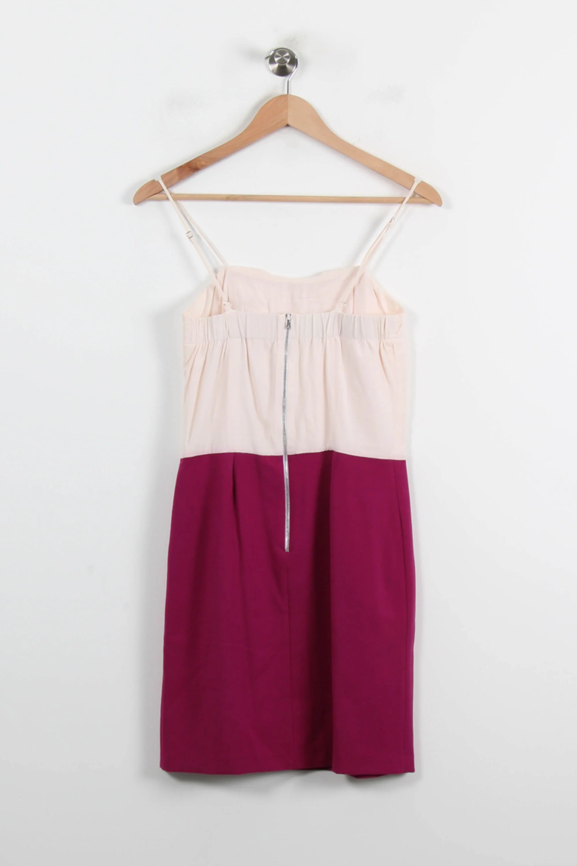 Robe Midi Bordeaux et Rose - Taille S/36 - Image 4