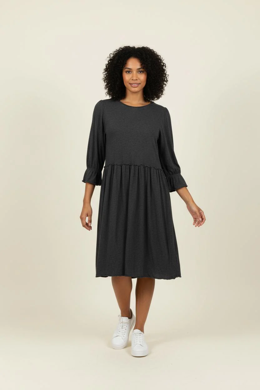 Robe Midi Grise - Taille S/36