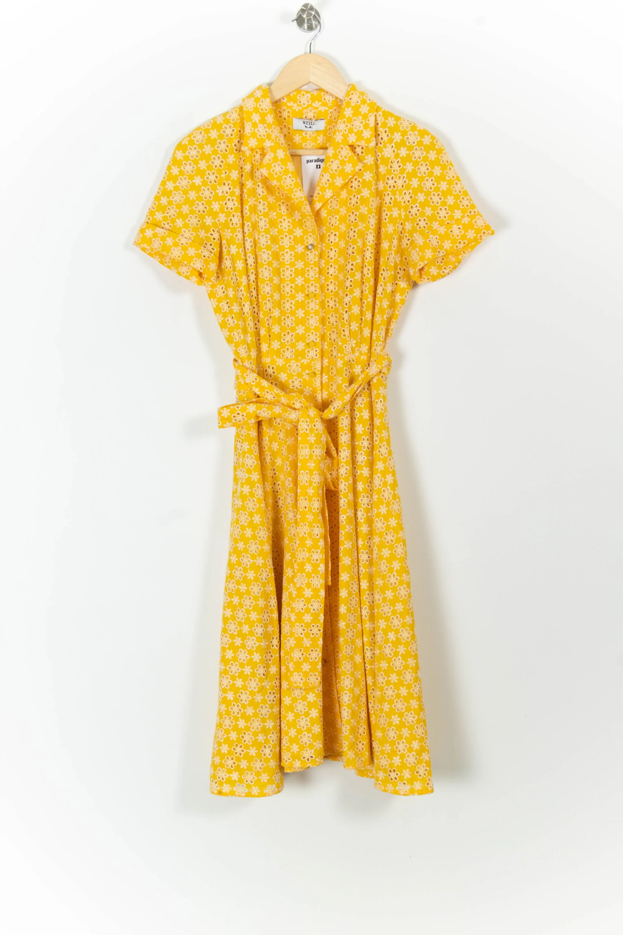Robe Midi Jaune et Blanche - Taille M/38 - Image 2