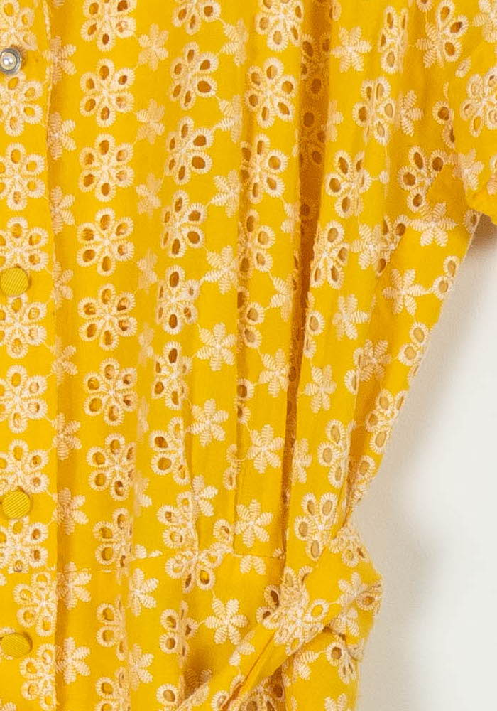 Robe Midi Jaune et Blanche - Taille M/38 - Image 3