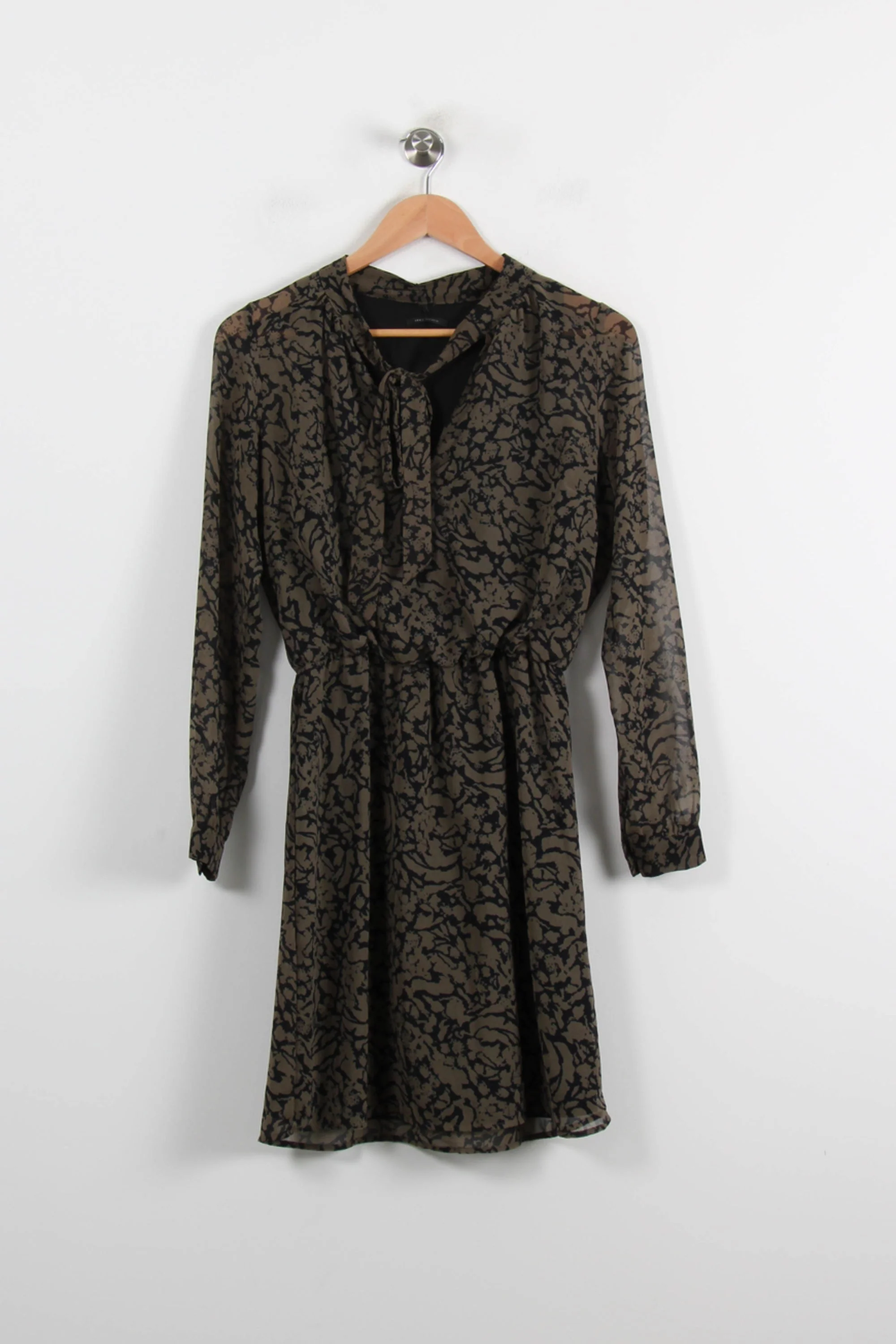 Robe Midi Kaki et Noire - Taille S/36 - Image 2