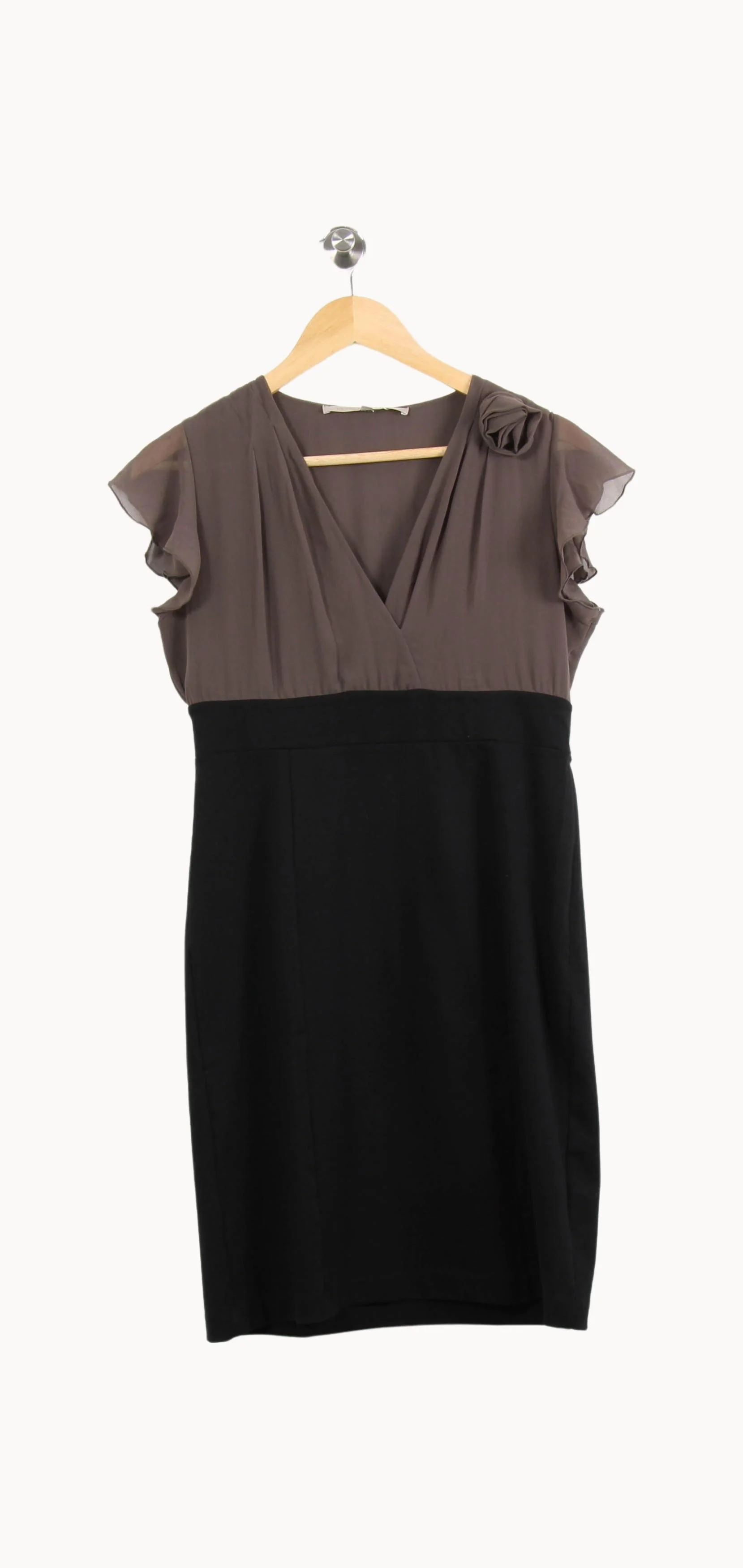Robe Midi Marron et Noire - Taille XL/42 - Image 2