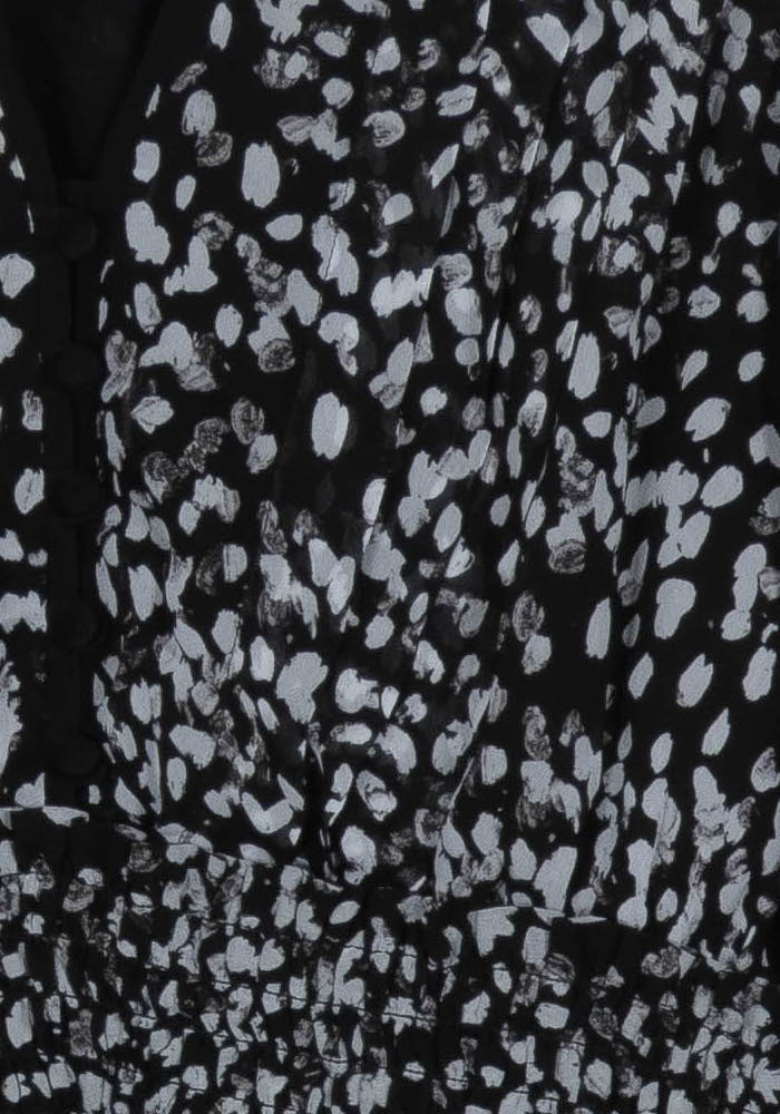 Robe Midi Noire et Blanche - Taille L/40 - Image 3