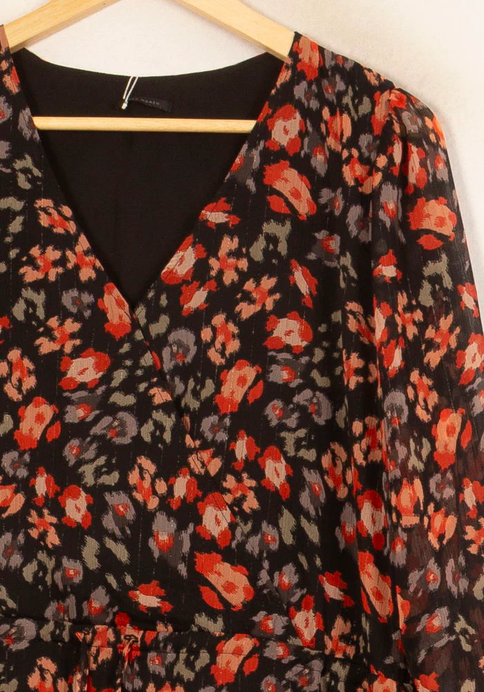 Robe Midi Noire et Rouge - Taille XL/42 - Image 3