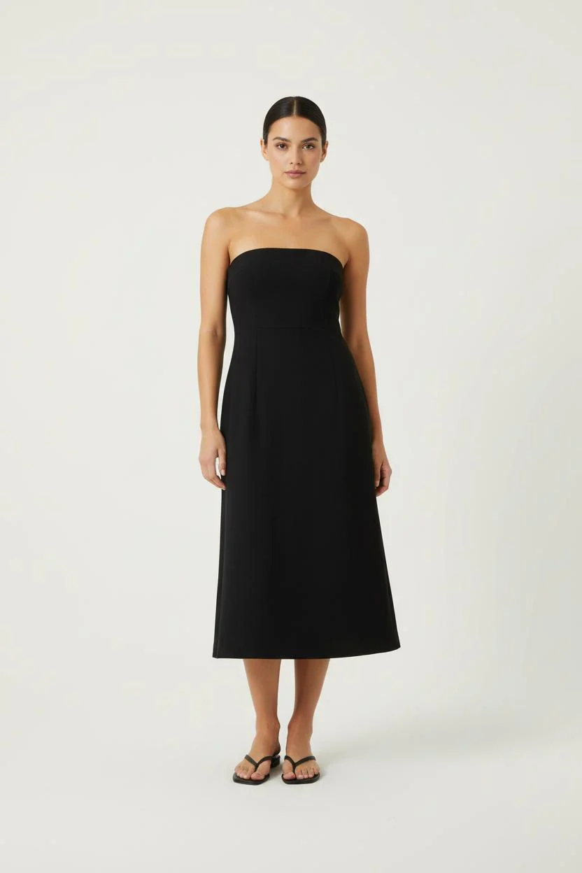 Robe Midi Noire - Taille S/36