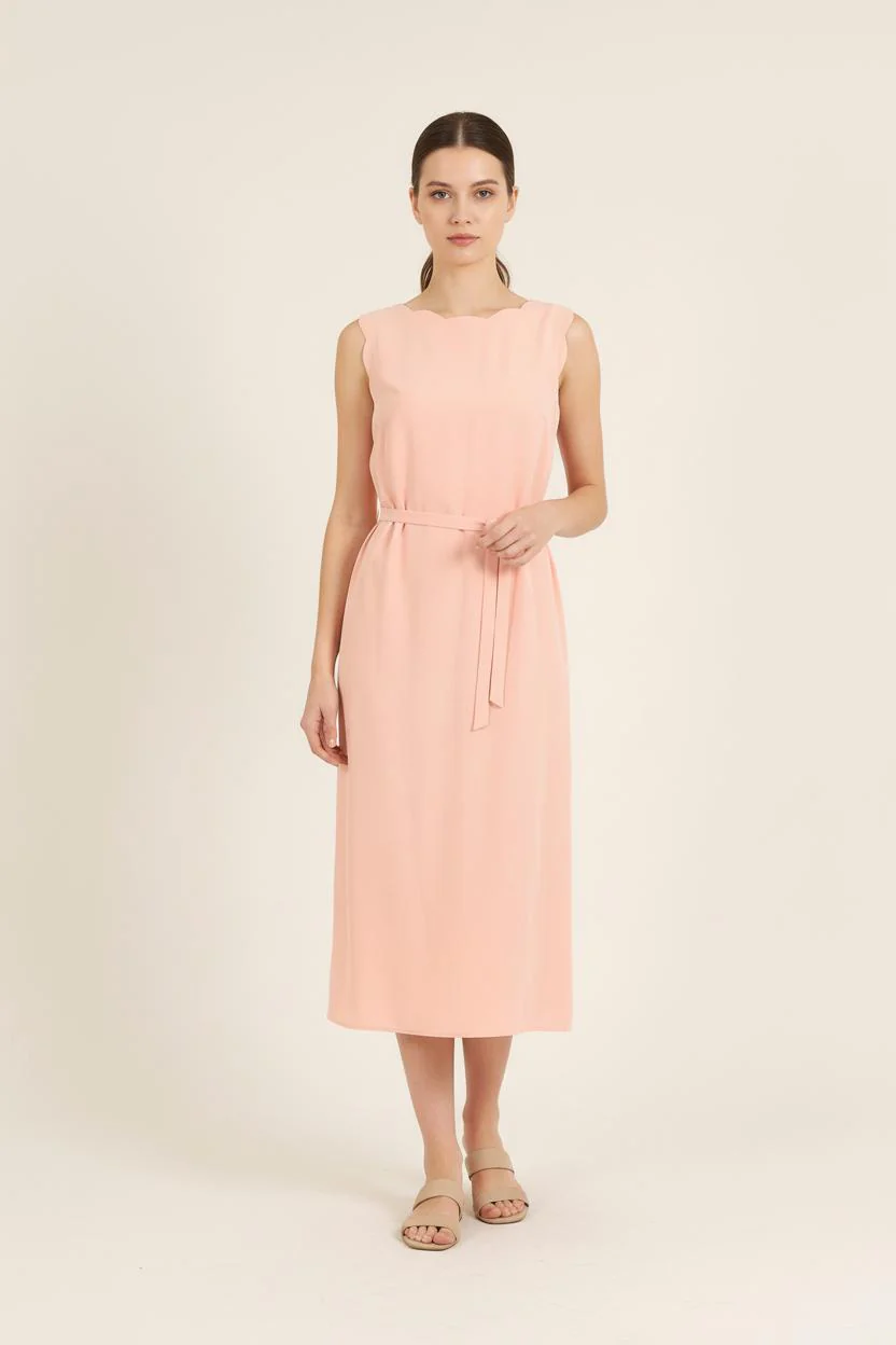 Robe Midi Rose - Taille S/36