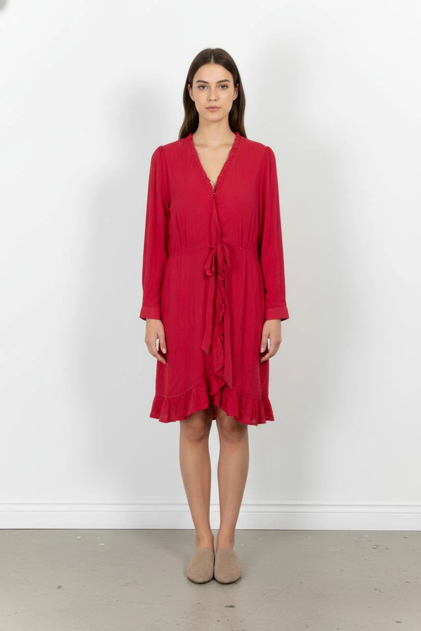 Robe Midi Rouge - Taille S/36