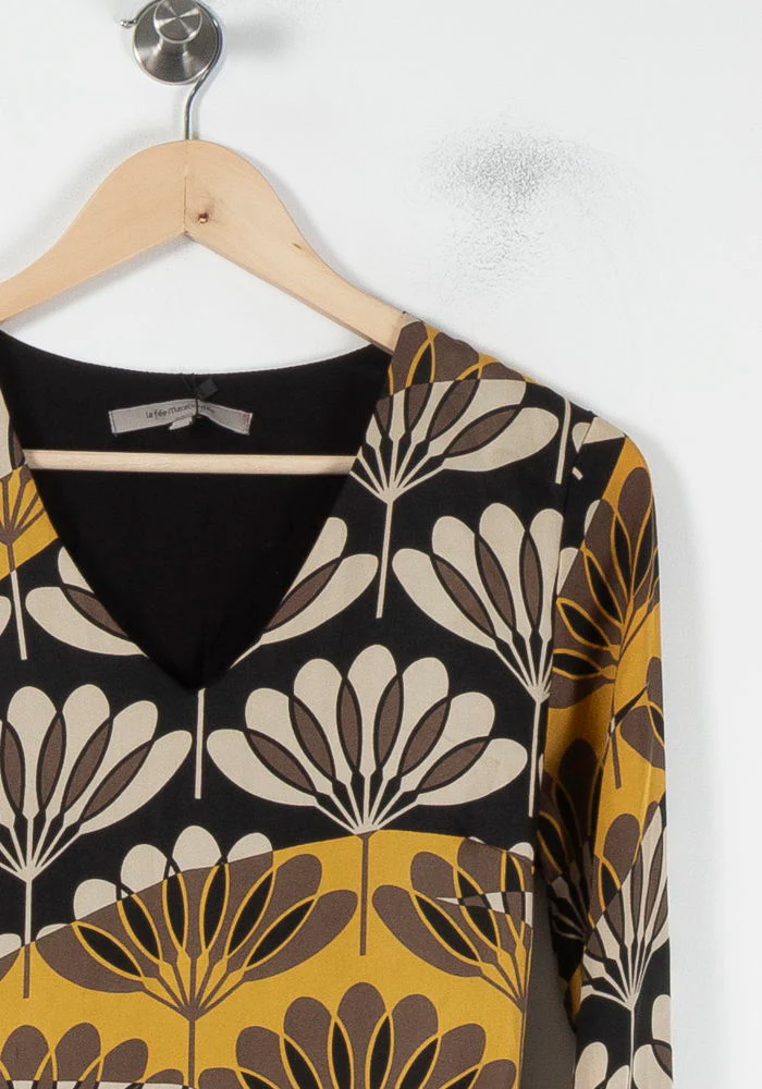 Robe Noir et Jaune - Taille S/36 - Image 3