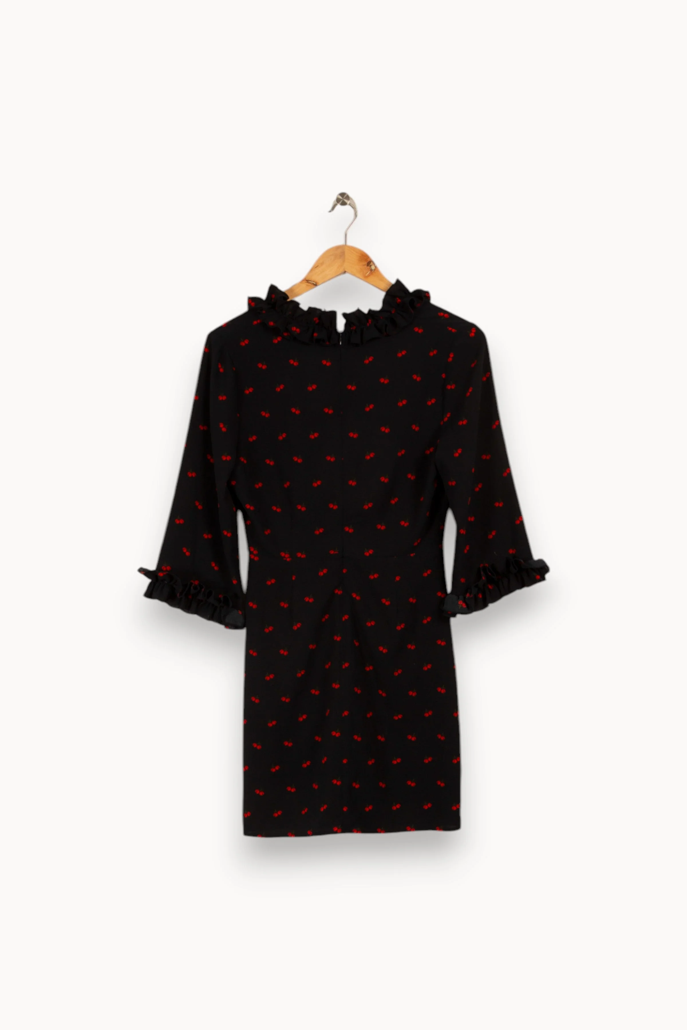 Robe noire à motifs cerises - Taille S/36 - Image 4