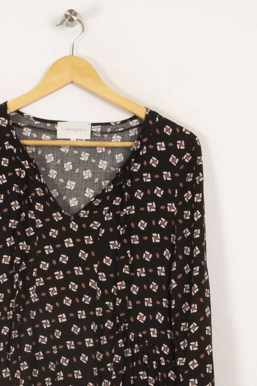 Robe noire à motifs - Taille M/38 - Image 3