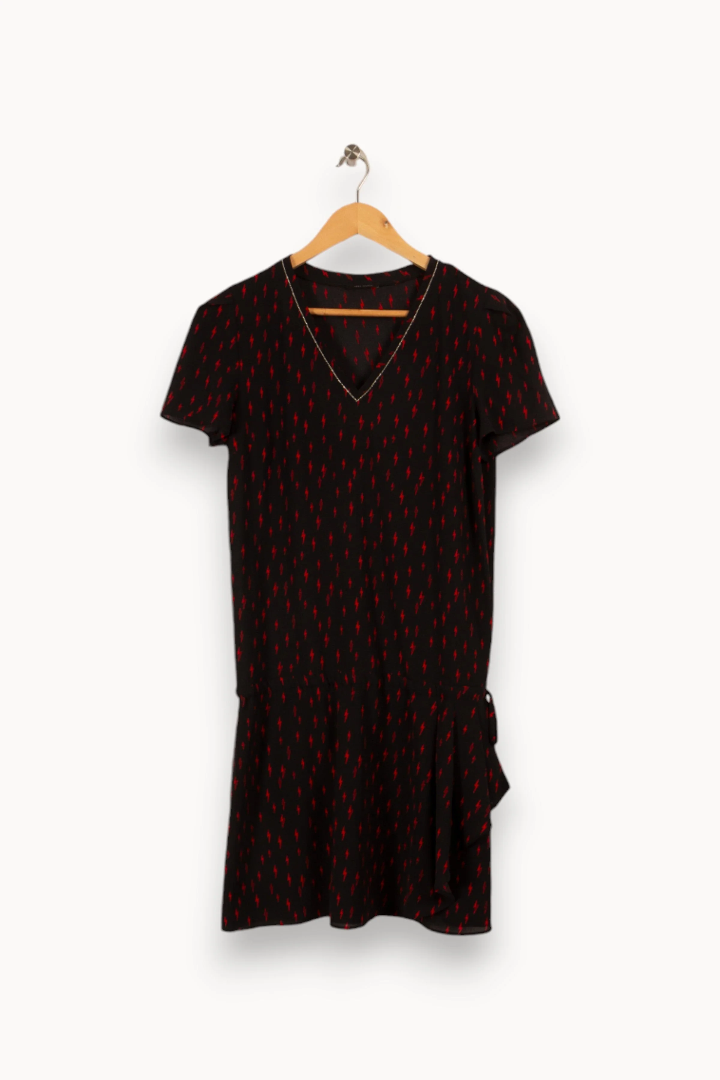 Robe noire à motifs - Taille S/36 - Image 2