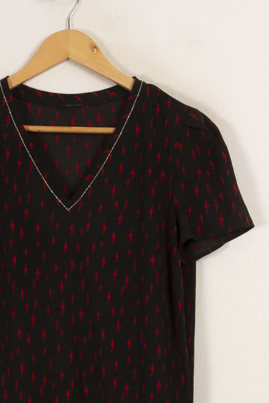 Robe noire à motifs - Taille S/36 - Image 3