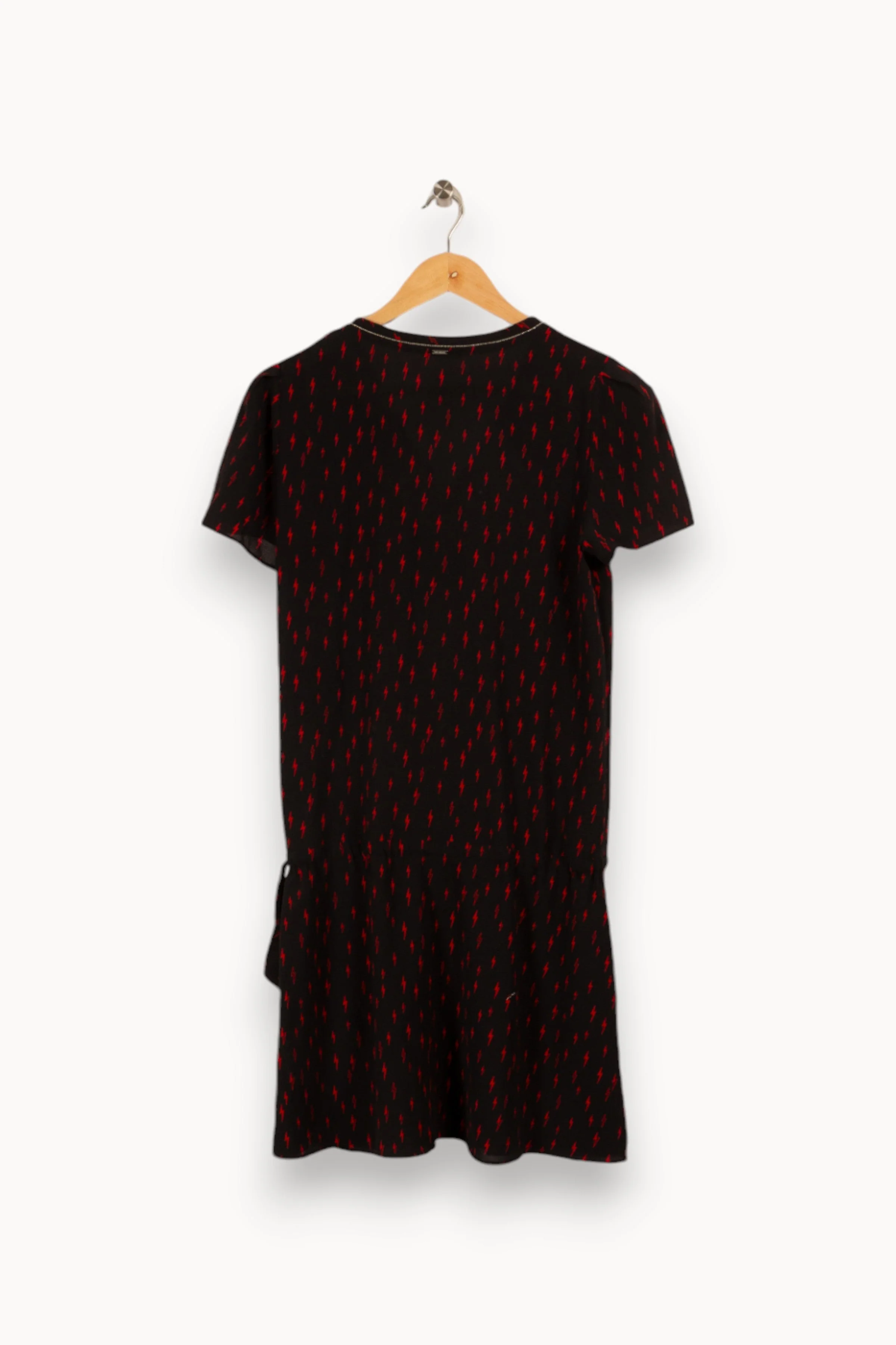 Robe noire à motifs - Taille S/36 - Image 4
