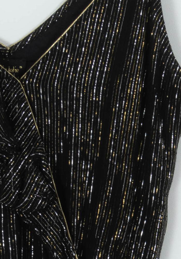 Robe Noire et Dorée - Taille XS/34 - Image 3