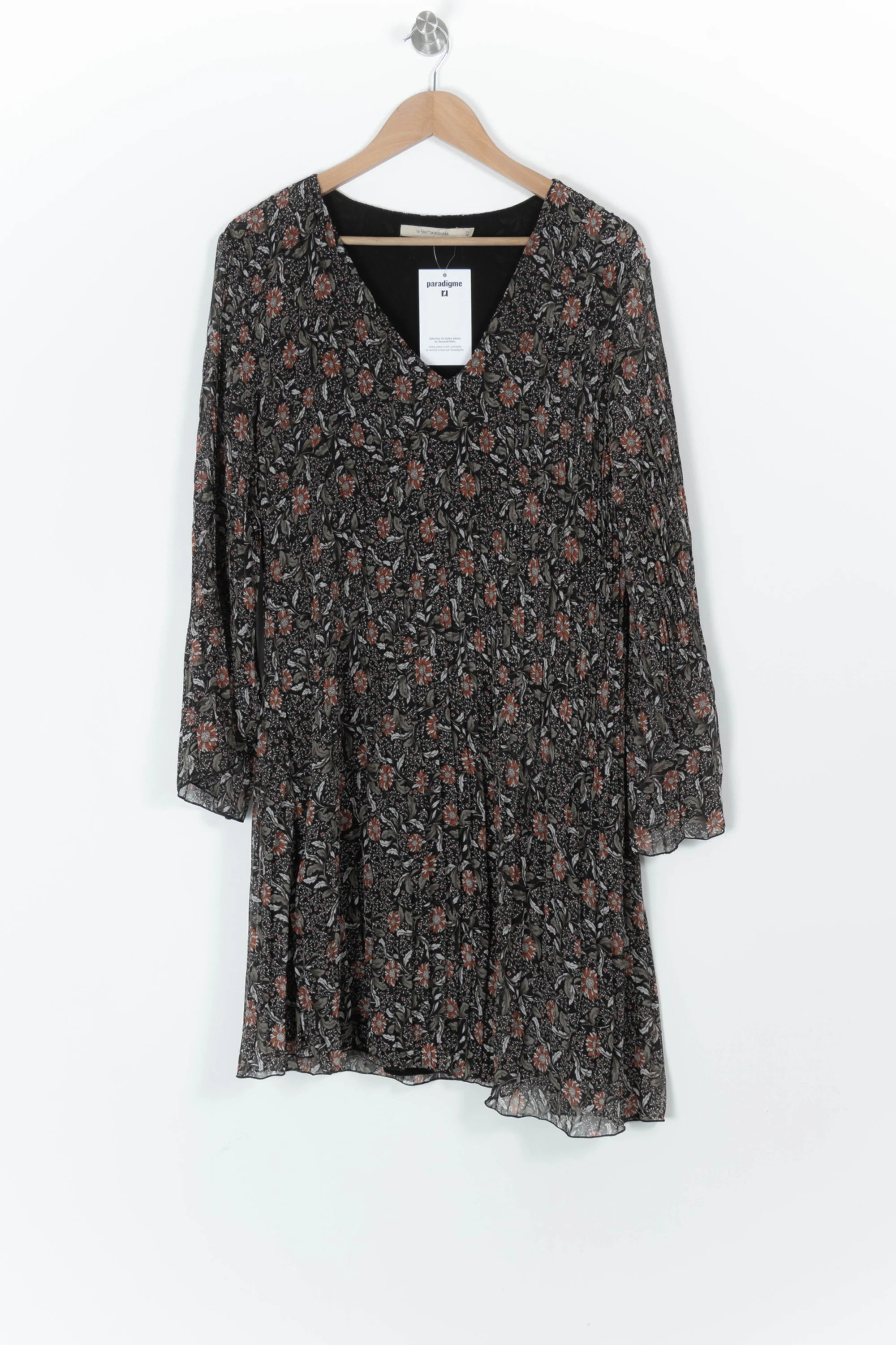 Robe Noire et Fleurie - Taille XL/42 - Image 2