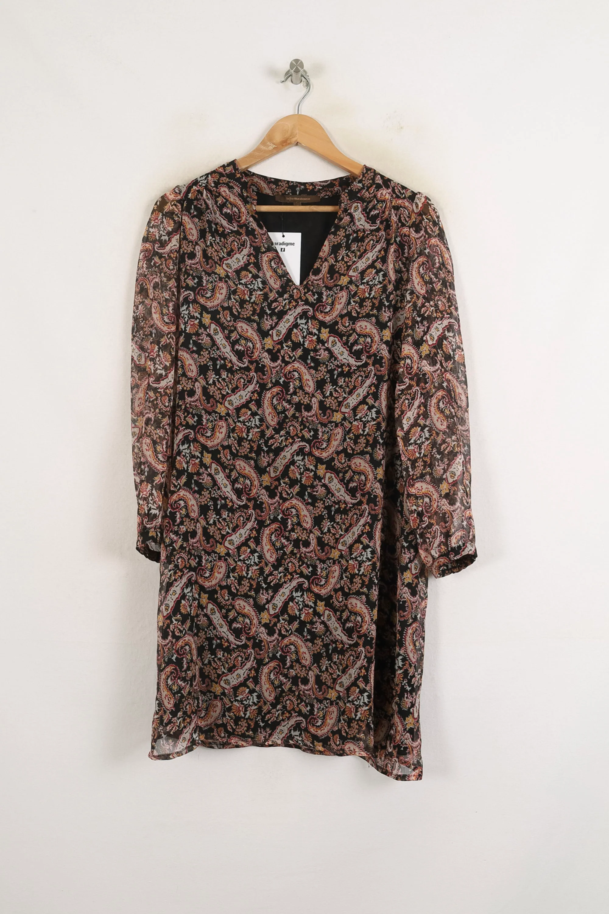 Robe Noire et Rose - Taille S/36 - Image 2