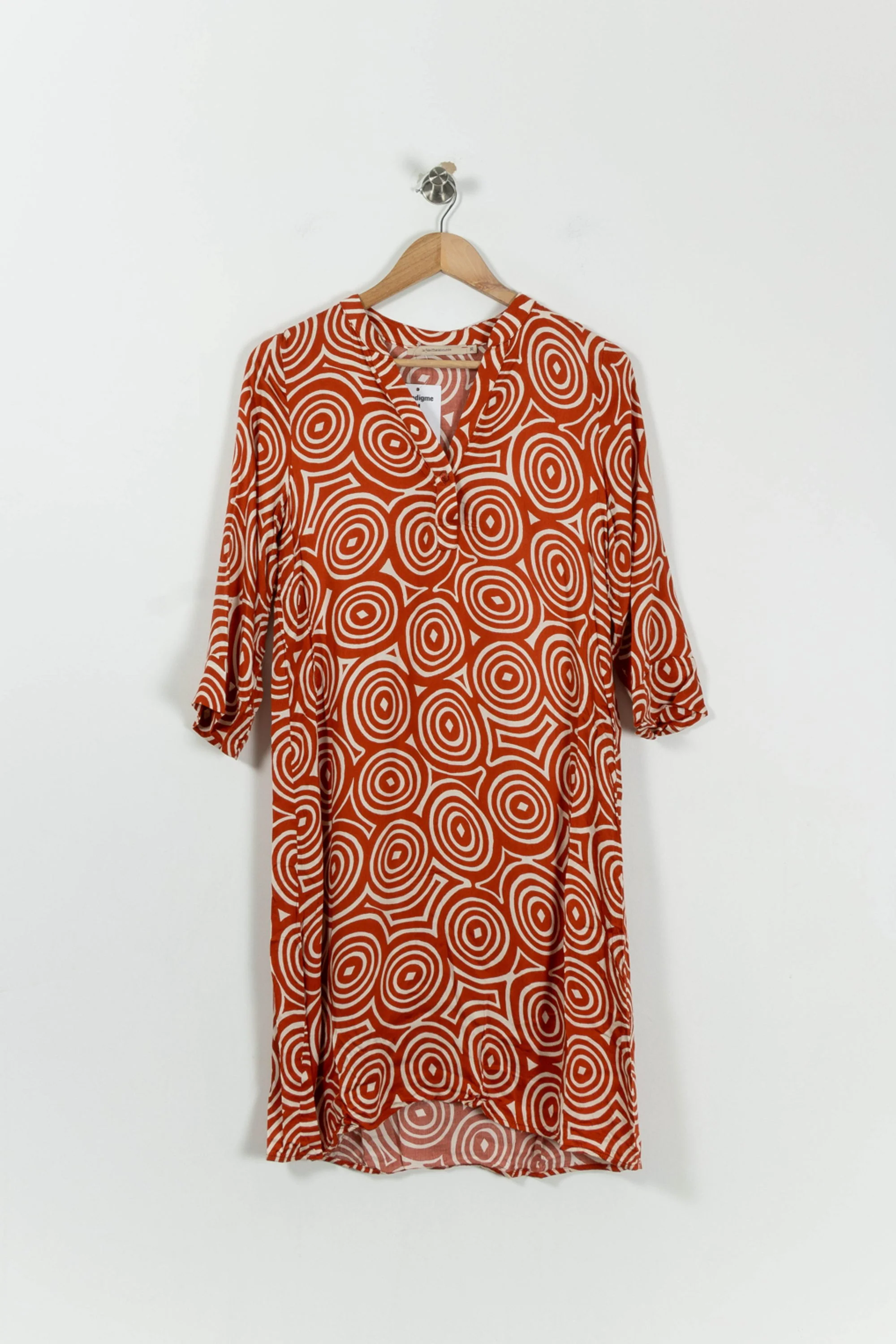Robe Orange et Blanche - Taille S/36 - Image 2