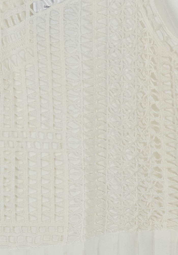Robe Plissée Blanche - Taille S/36 - Image 3