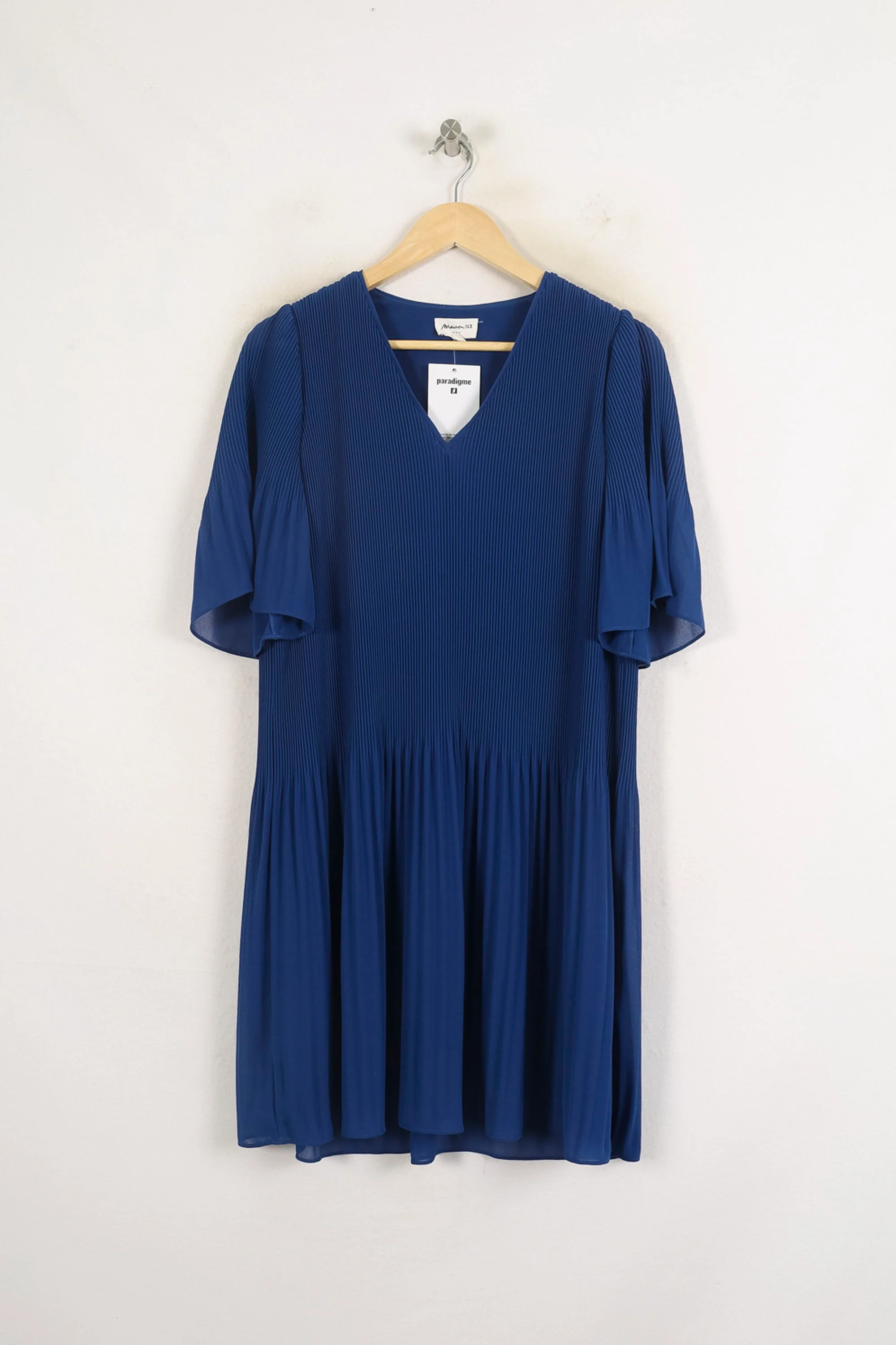 Robe Plissée Bleue - Taille S/36 - Image 2