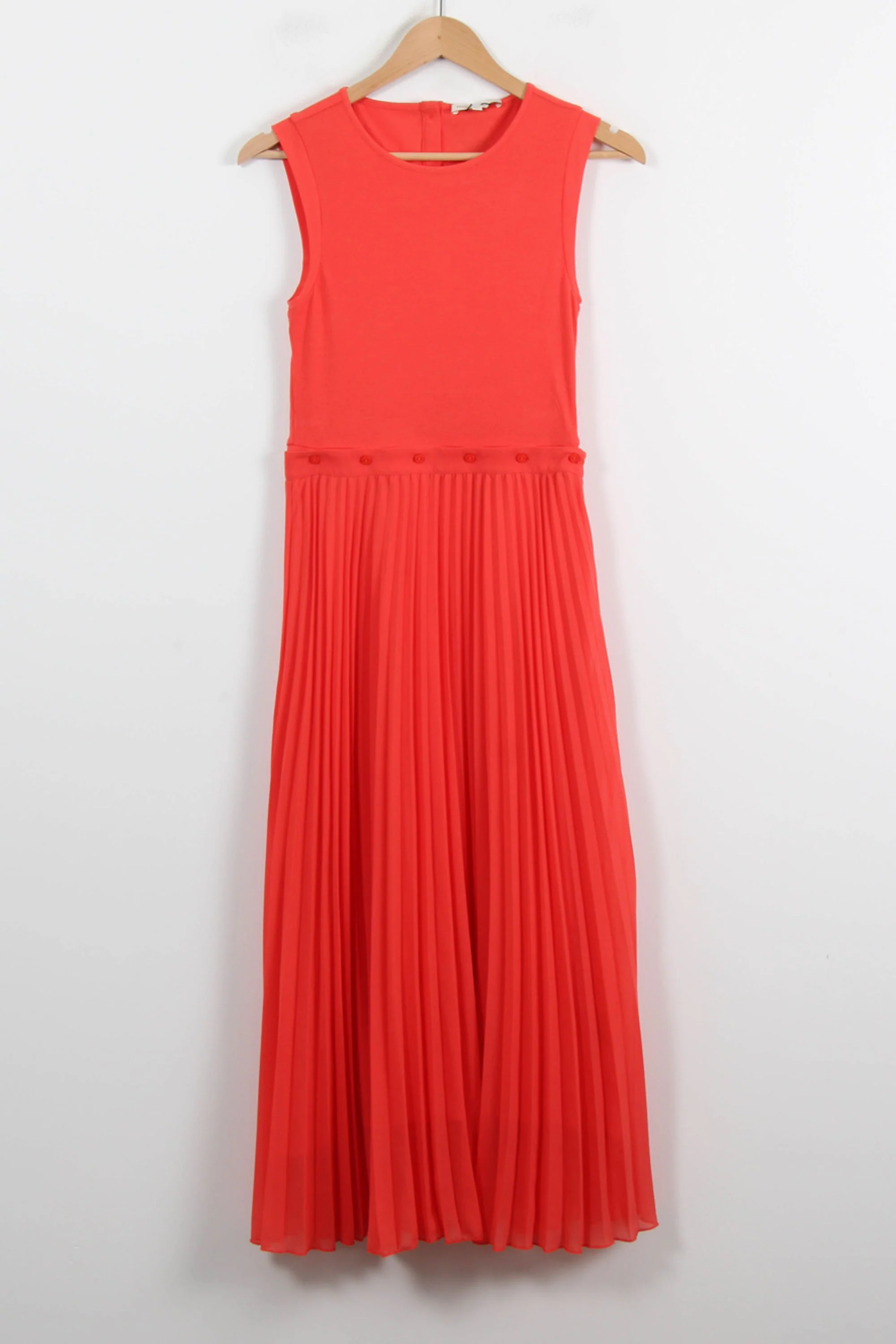 Robe Plissée Orange - Taille S/36 - Image 2
