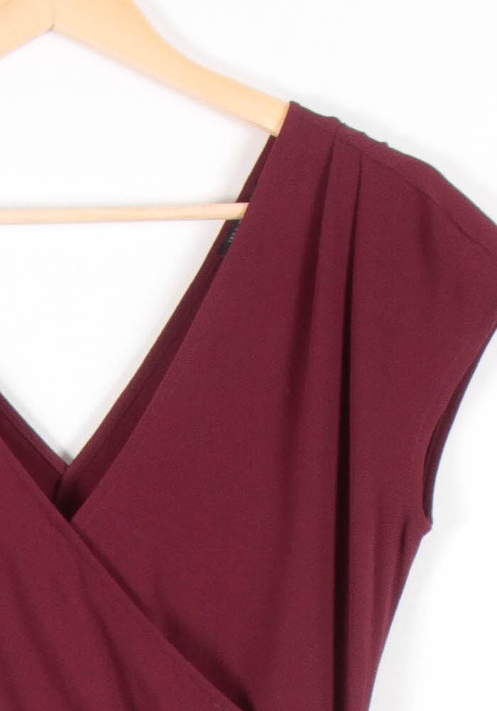 Robe Portefeuille Bordeaux - Taille XS/34 - Image 3