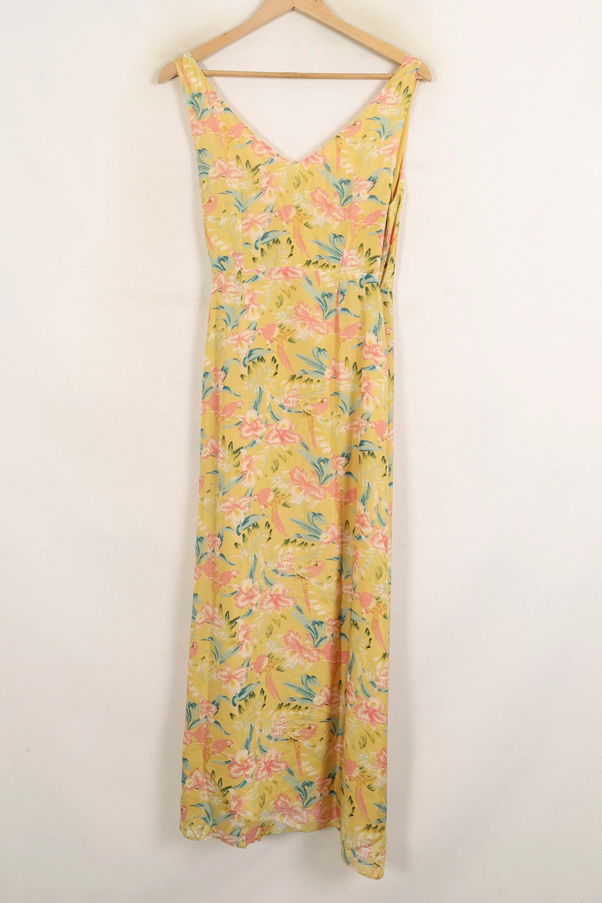 Robe Portefeuille Jaune et Rose - Taille XS/34 - Image 4