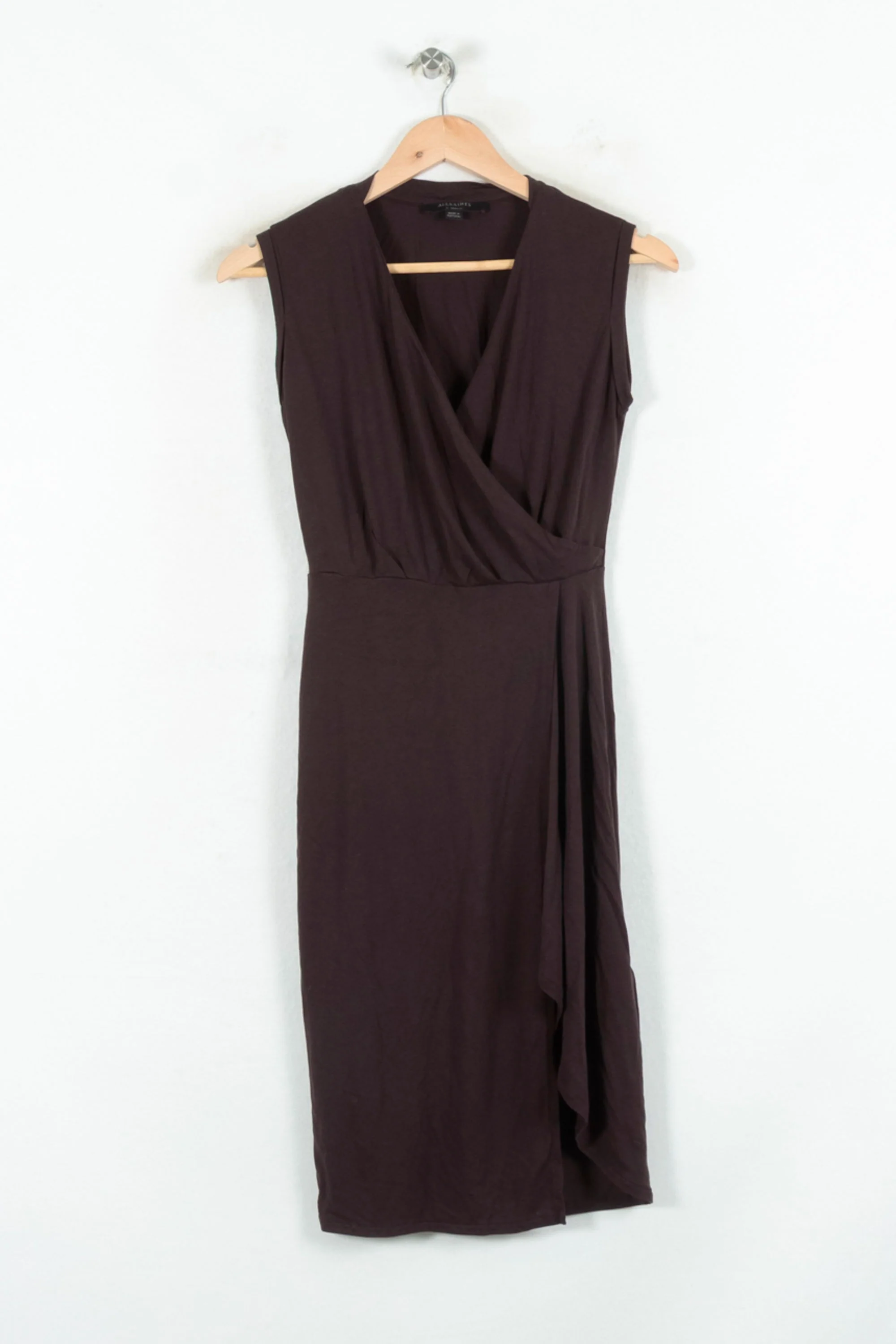 Robe Portefeuille Marron - Taille XS/34 - Image 2
